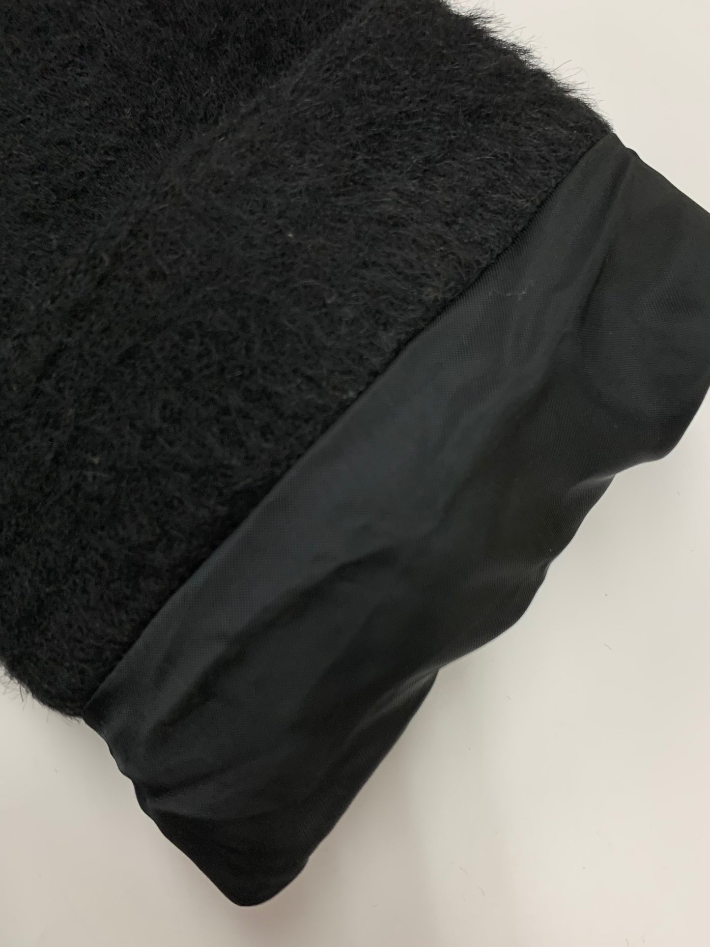 トゥービーシック W5B54-237-09 コート 40 ブラック アルパカ混 フォックファー付 IT0WX3U0O9HW