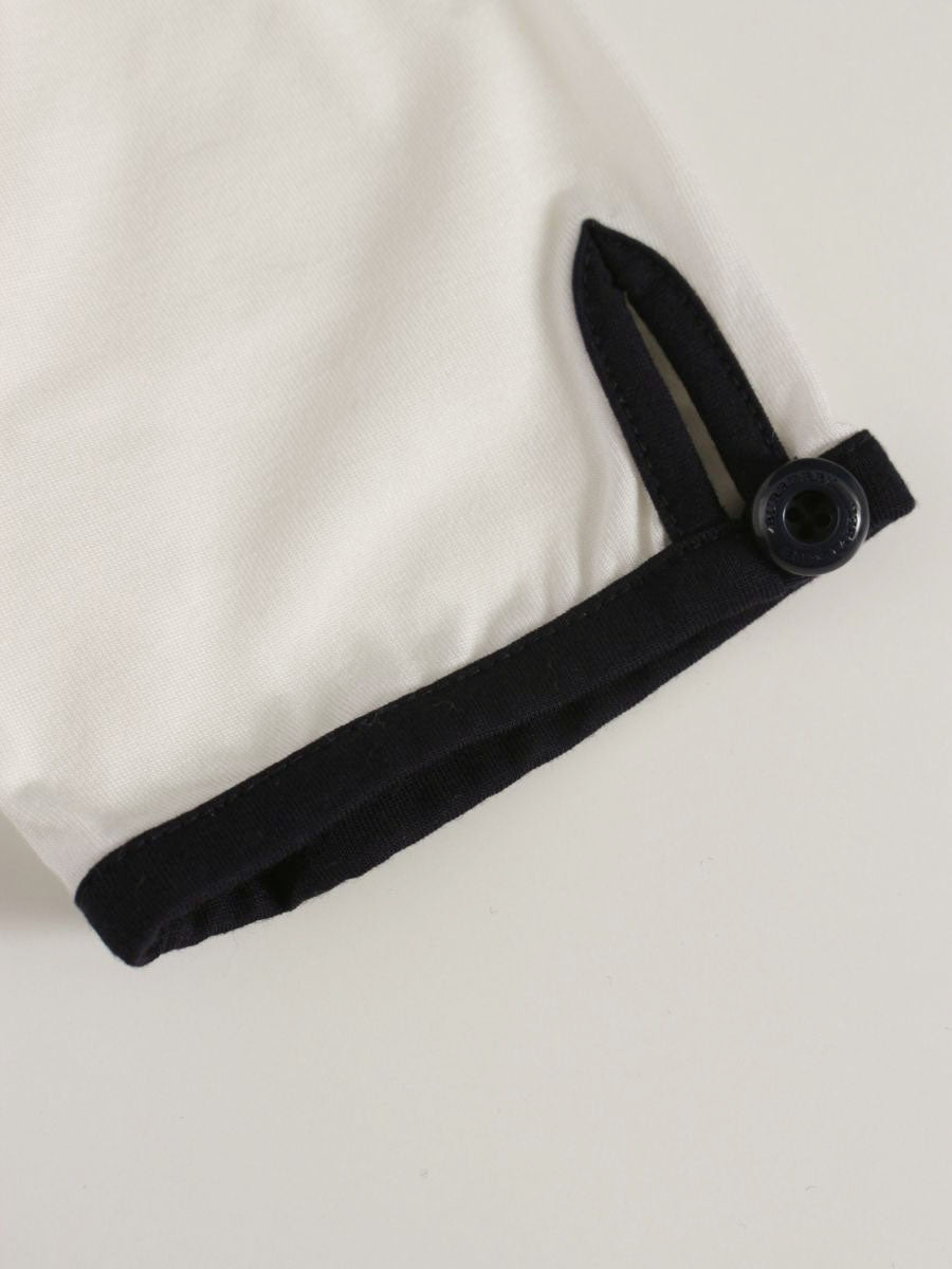 バーバリーブルーレーベル E1P75-550-02 カットソー 38 ホワイト ストレッチ ロゴ IT92214IR6AS