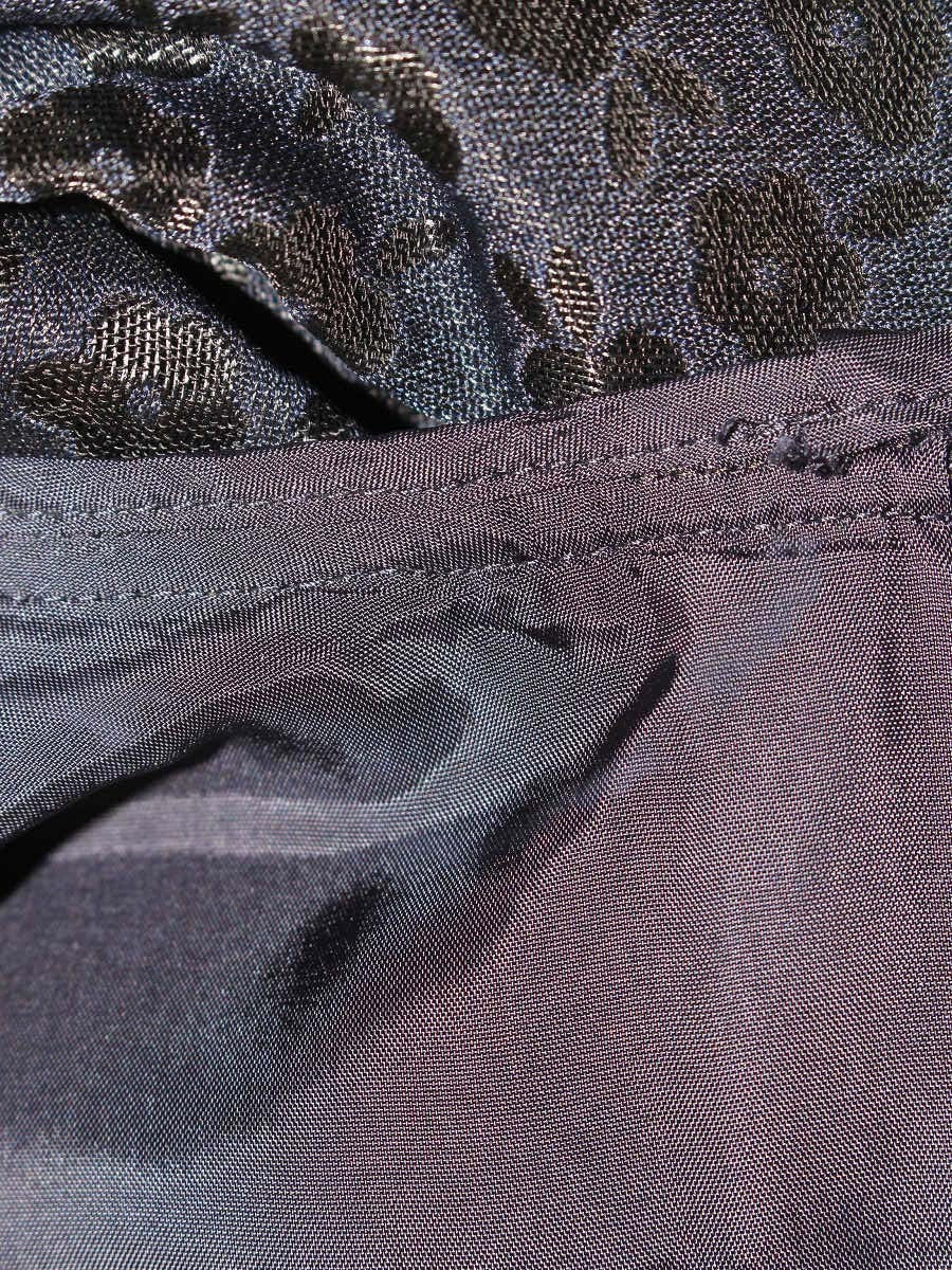 エムズグレイシー 014114 ジャケット 38 ネイビー ブルゾン ジップアップ エンボス IT65DMY8L5LC