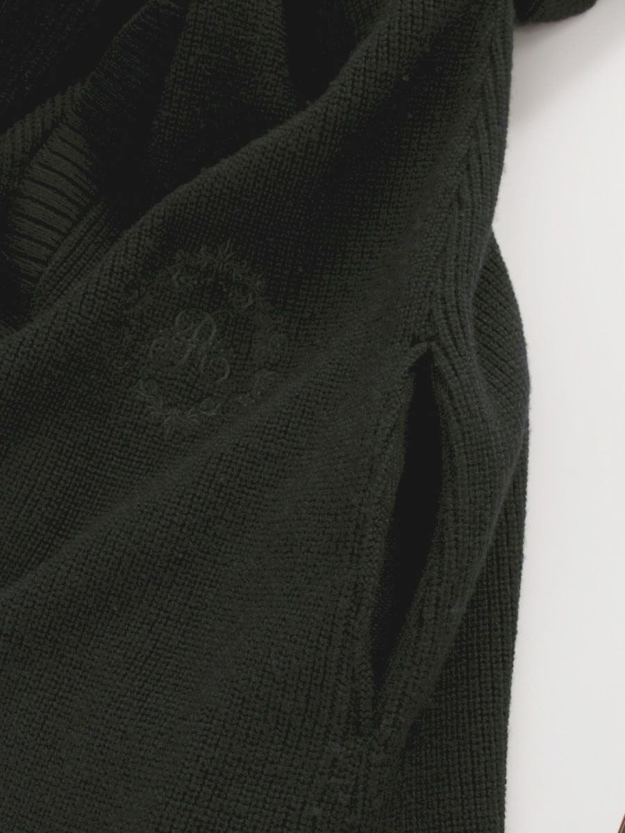 ルネ René Limited Edition 6242920 カーディガン 34 ブラック ロング パール ウール ITPR9GHV8Q6S