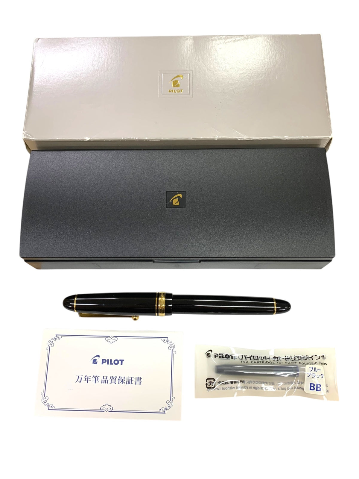 パイロット 万年筆 カスタム742 ブラック FM 14K ITNJMN04GJ60