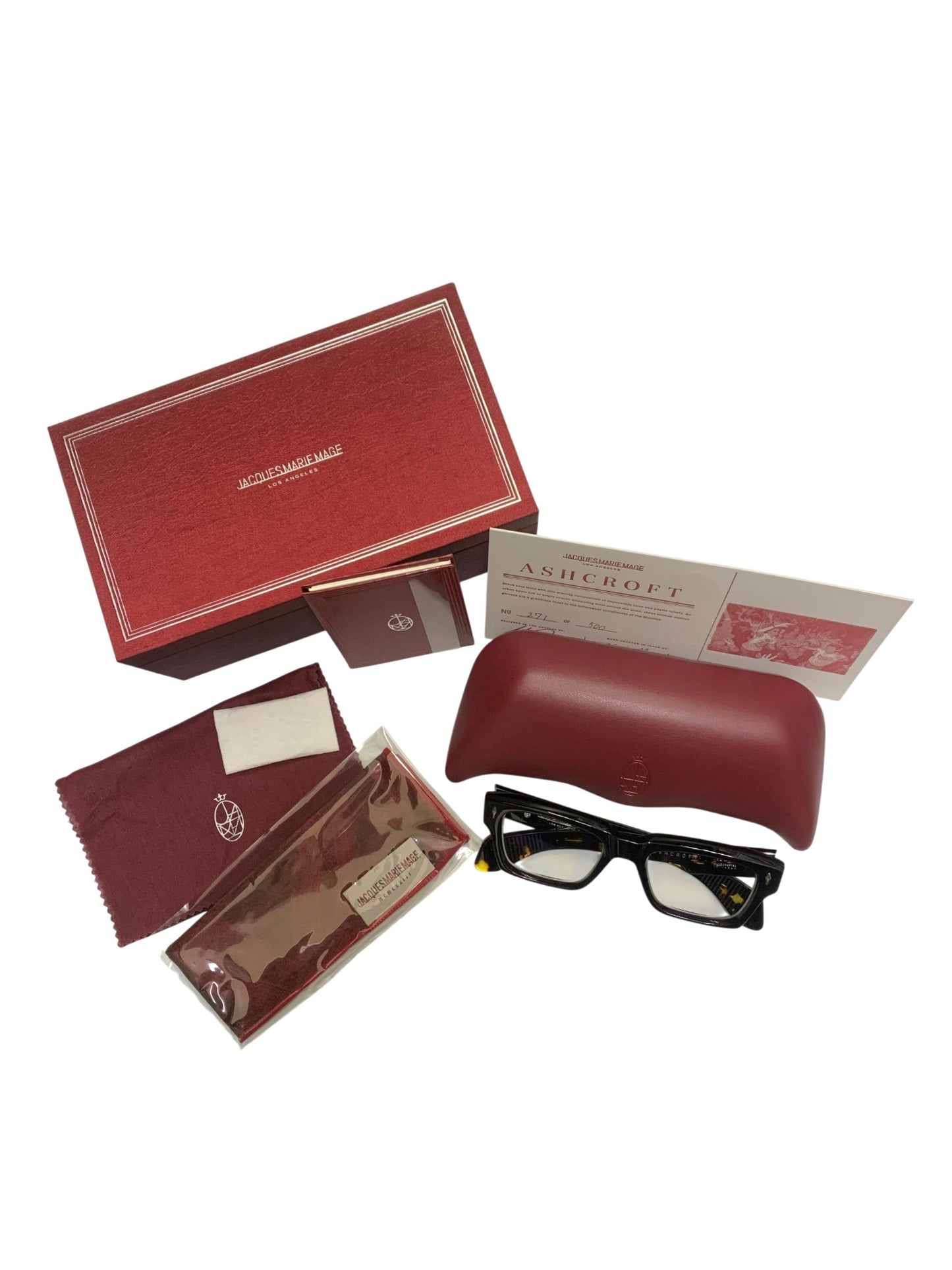 ジャックマリーマージュ ASHCROFT JMMAF9A メガネ セルフレーム フルリム スクエアシェイプ ITDK66NTYCUH