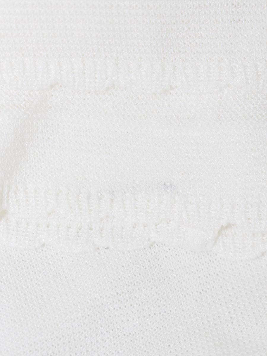 エムズグレイシー 728321 ボレロ カーディガン 40 ホワイト フリル ラインストーン ITJK31VJ602C