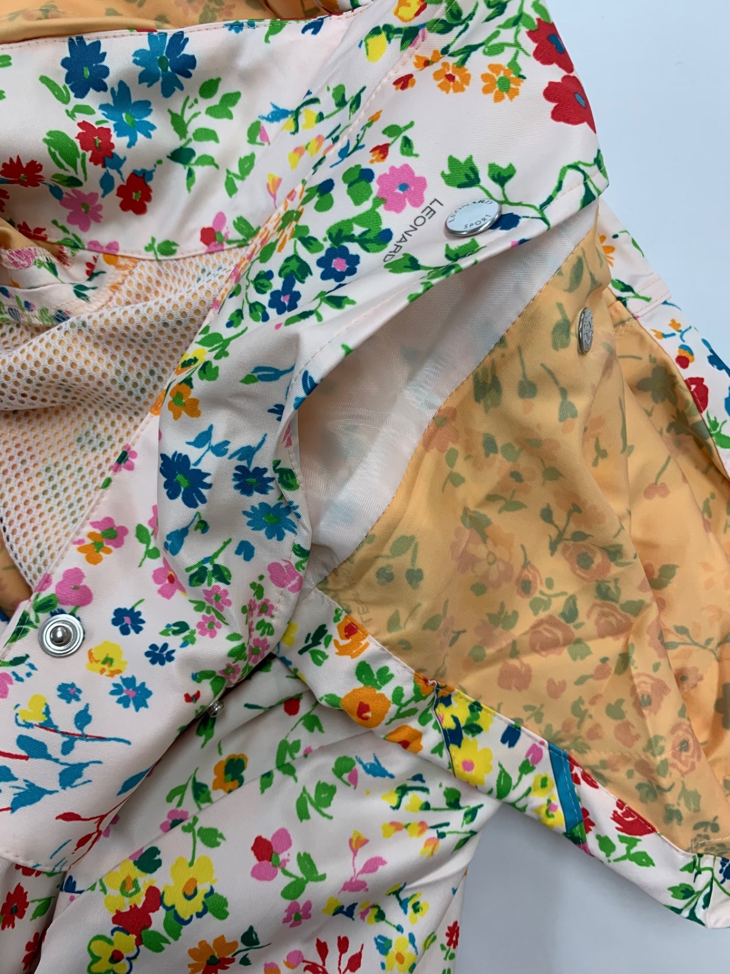 レオナールスポーツ 0576281 コートジャケット 40 ピンク フラワープリント IT743A1LCZ6K