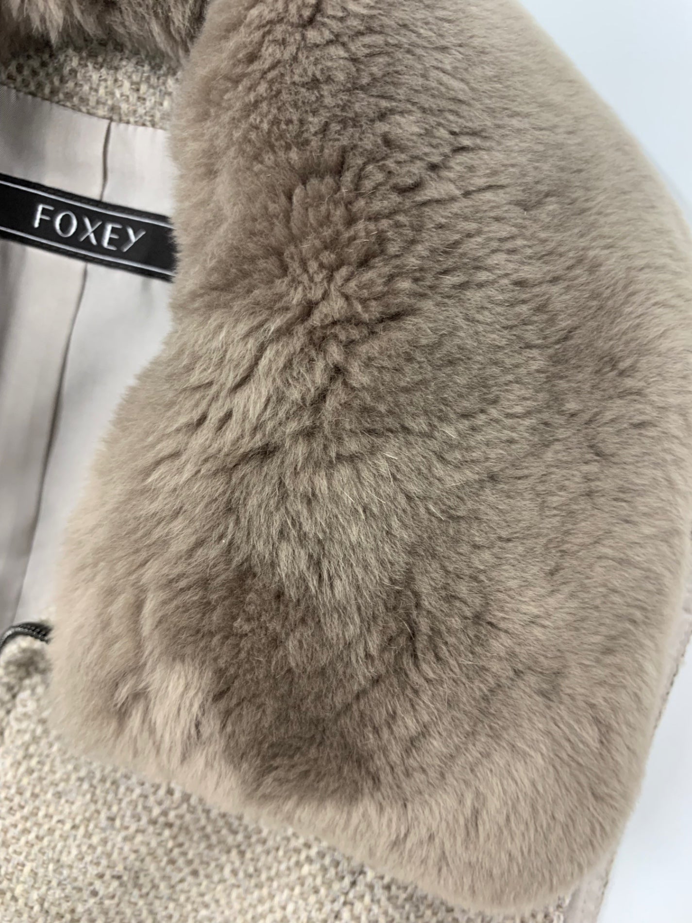 フォクシーブティック Dress Cocoa Tweed 40083 ワンピース 38 ベージュ ITCTNJSHI3GB
