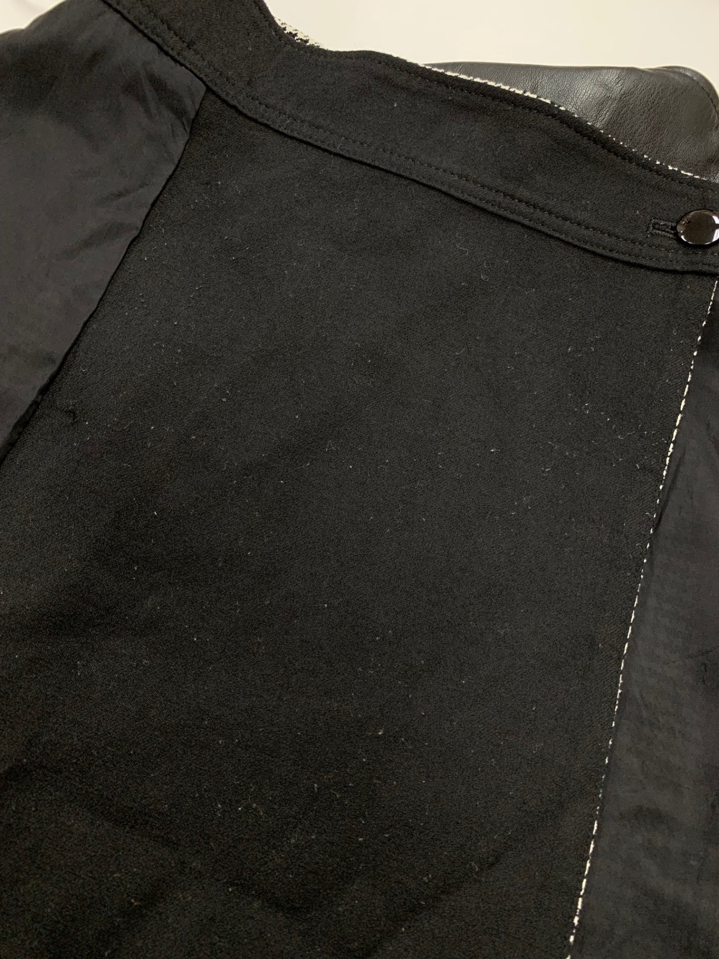 エムズグレイシー Asymmetry Skirt 917709 スカート 38 ブラック 千鳥柄 フロントボタン ITDQPVFD6REG