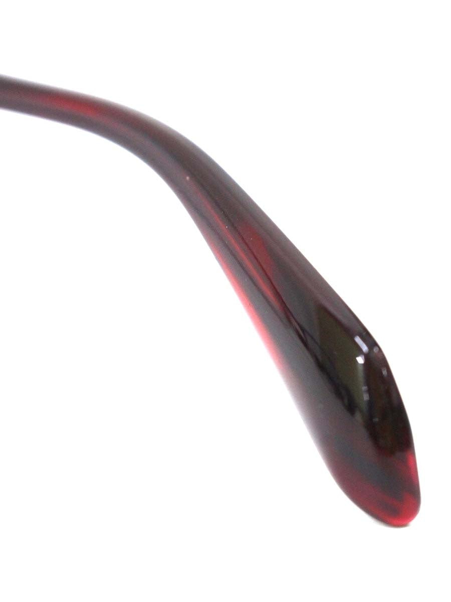 サムライ翔 SS-J36 メガネ ガンメタル/ダークレッド コンビフレーム スクエア ITU6EKNGF1FB