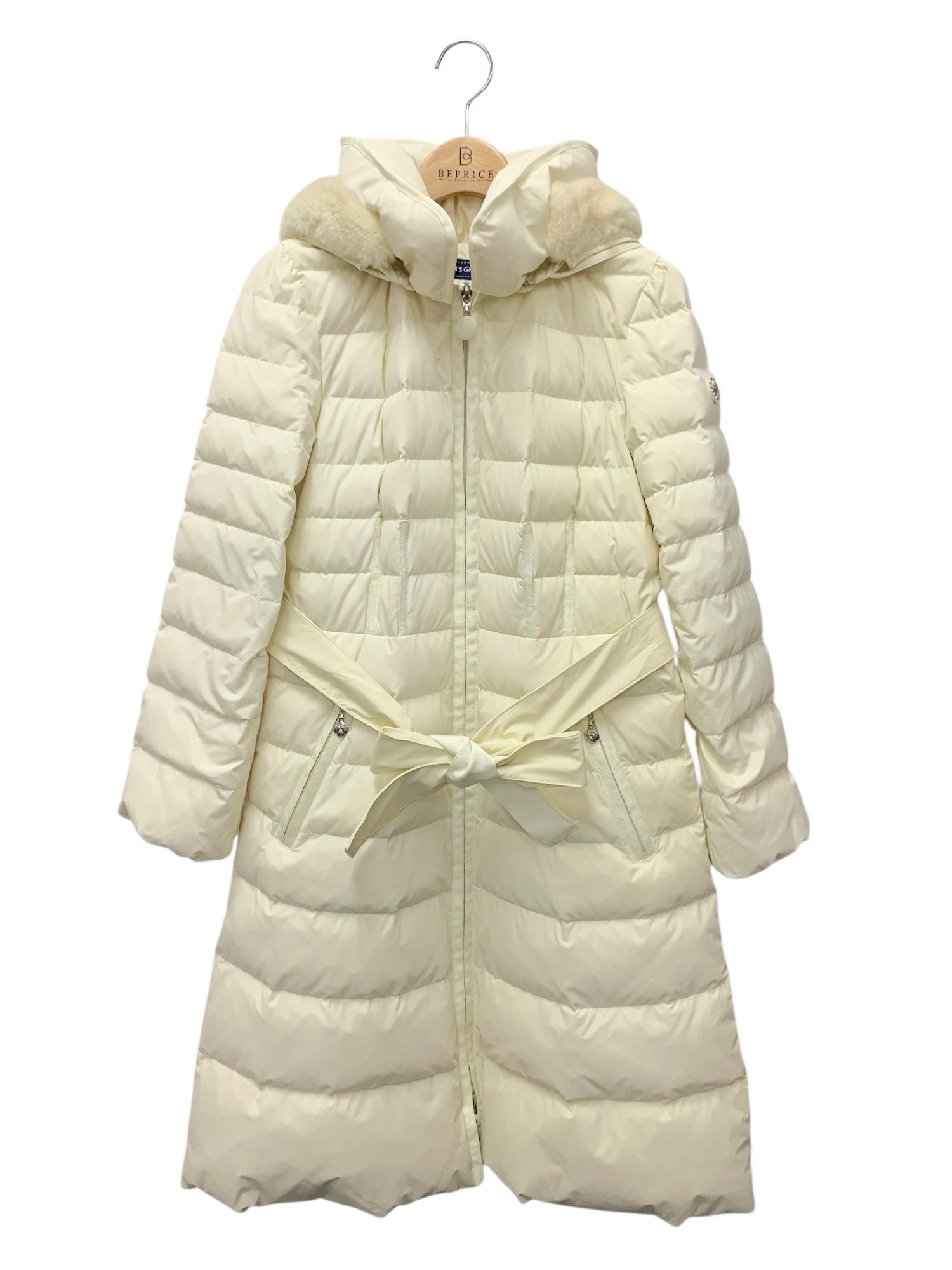エムズグレイシー 819509 ダウンコート 36 ホワイト レッキスファー