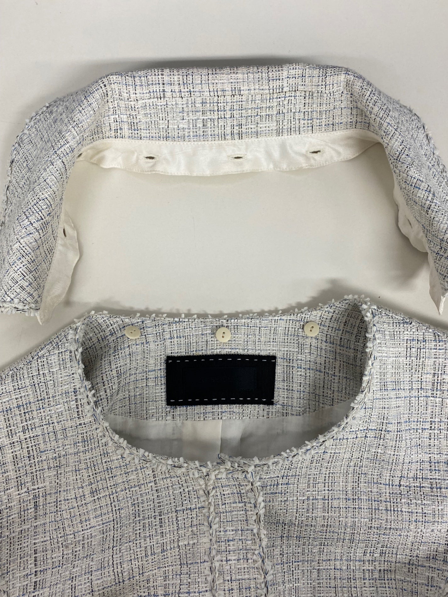 トゥービーシック W5E03-511-05 ジャケット 40 ホワイト ツイード ITSD5C19YE1A