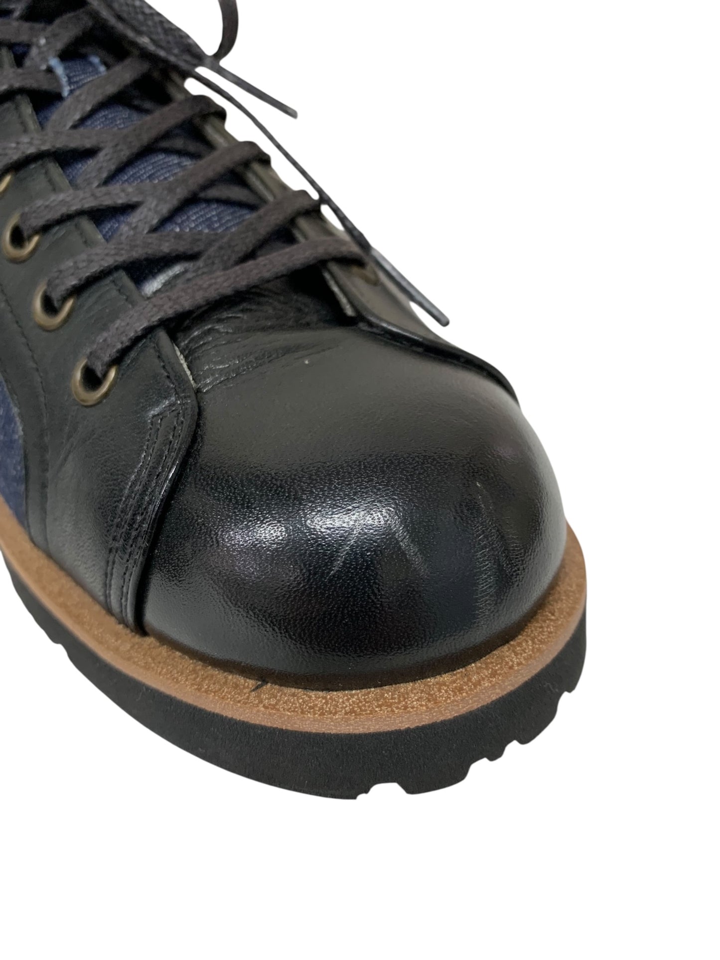 倭イズム YAL2000 スニーカー 24 ブラック 姫路レザーx倉敷デニム 日本製 ITN4ZKEHUTAM