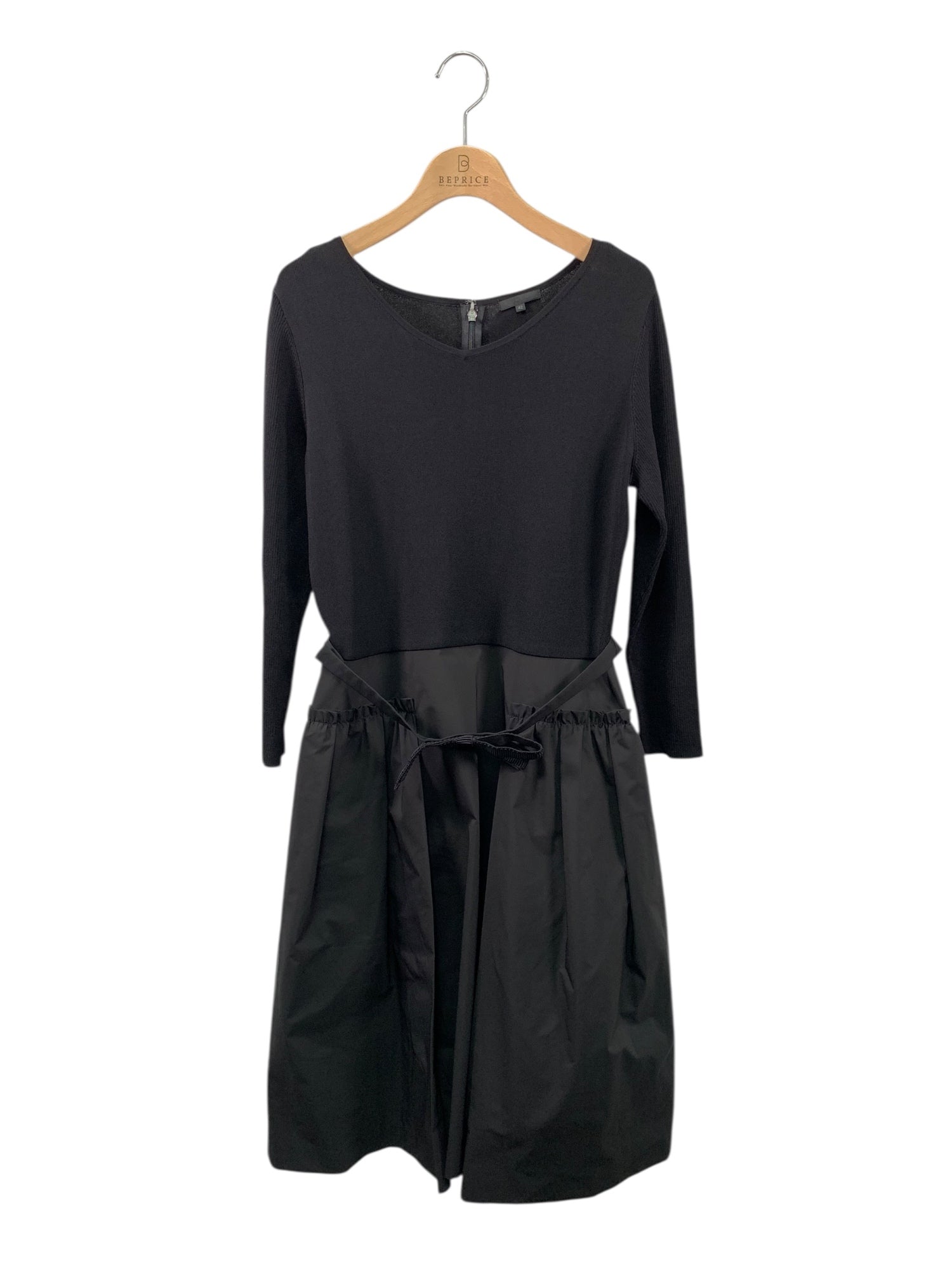 【タグ付き未使用】TO BE CHIC 長袖チュニック ワンピース 42 トゥビーシックのワンピース42 新品】TO BE CHIC ワンピース 42サイズ