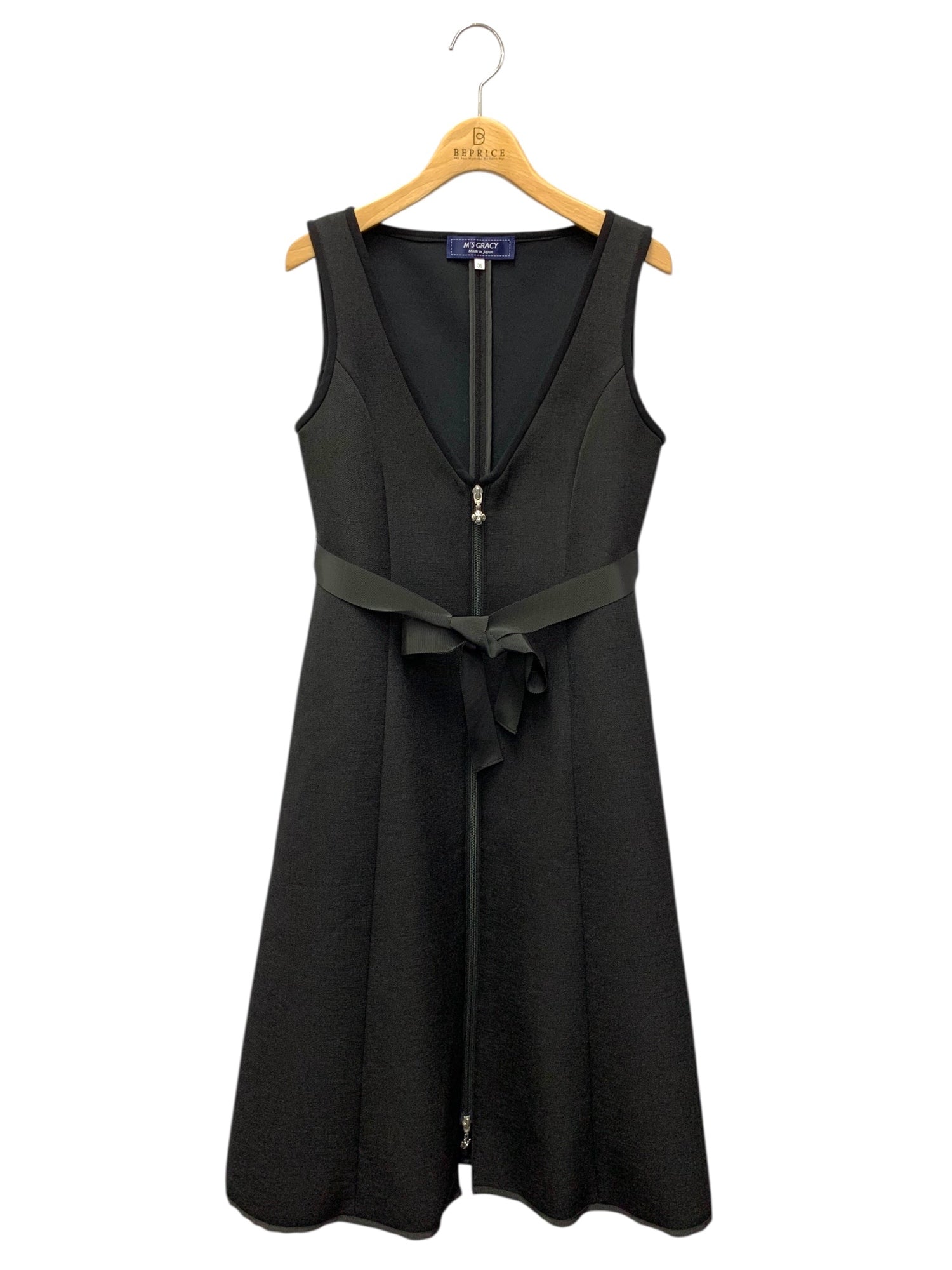 エムズグレイシー 411511 ジャンパースカート 36 ブラック