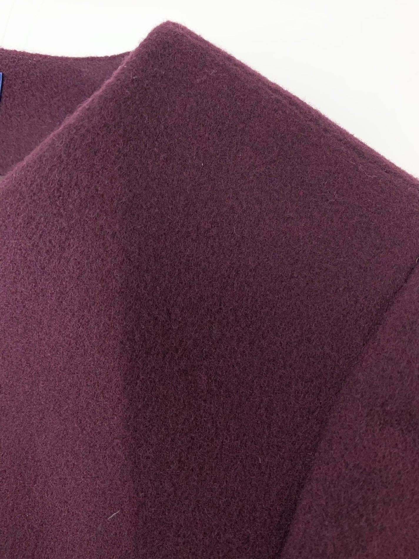 エムズグレイシー 729535 コート 40 パープル ノーカラー フラワーボタン ベルト付き ITAULJ7KG26C