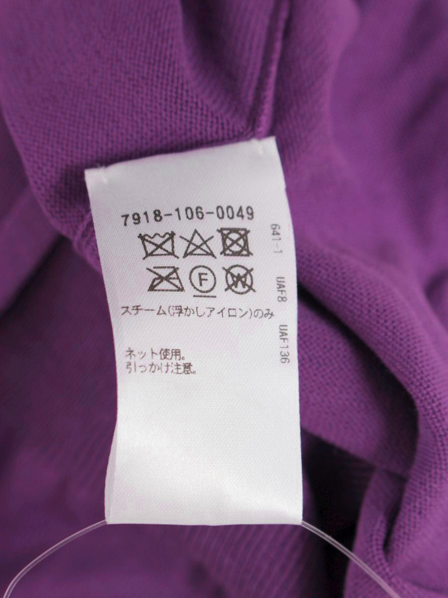 ブラミンク SC 16G CN SSL ニット 7918-106-0049 半袖ニット 36 パープル コットン ITCB29RV97IE