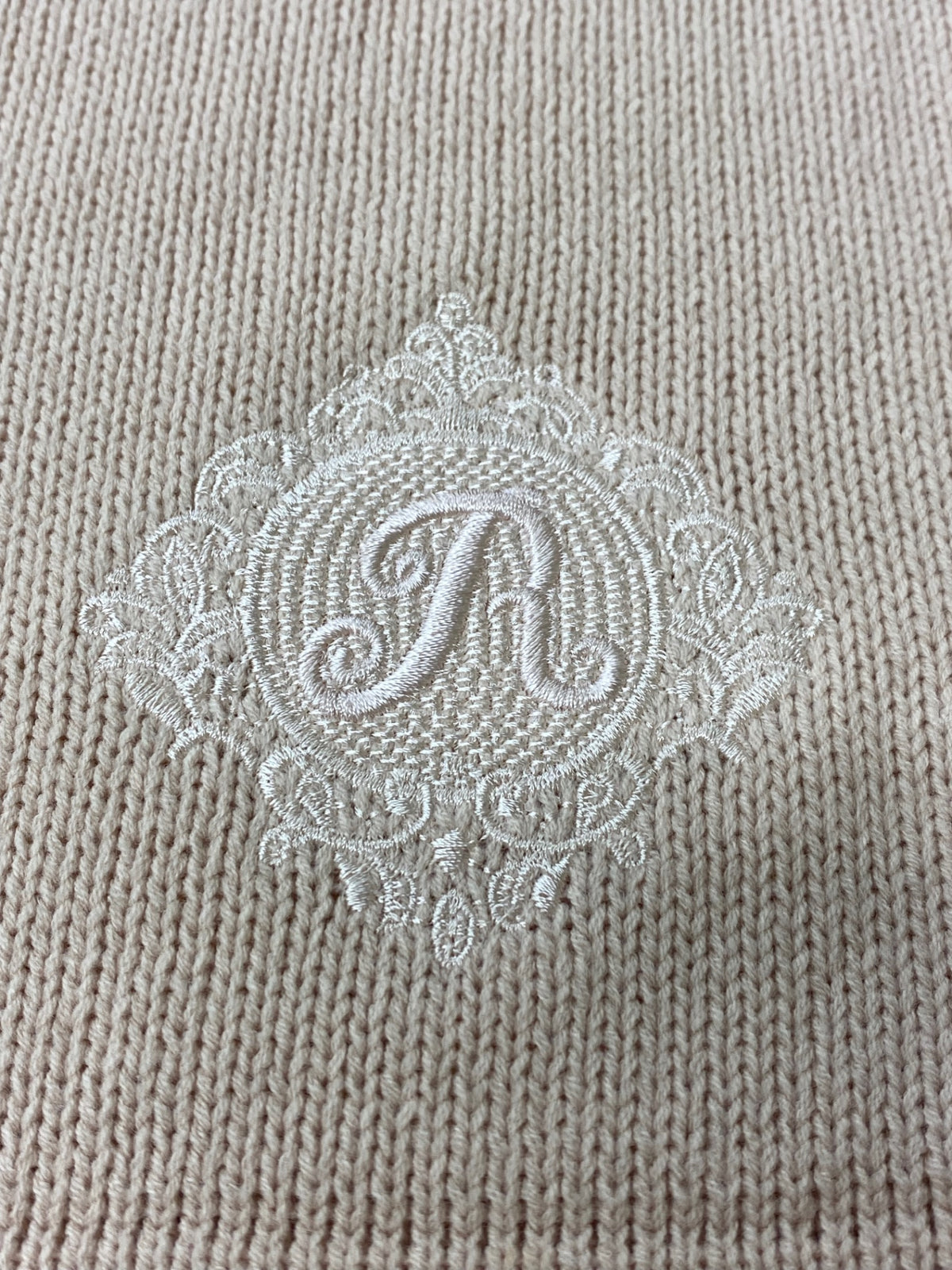 ルネ 6012570 ニット 34 ピンク ロゴ刺繍 ITCOCO4WSEBL