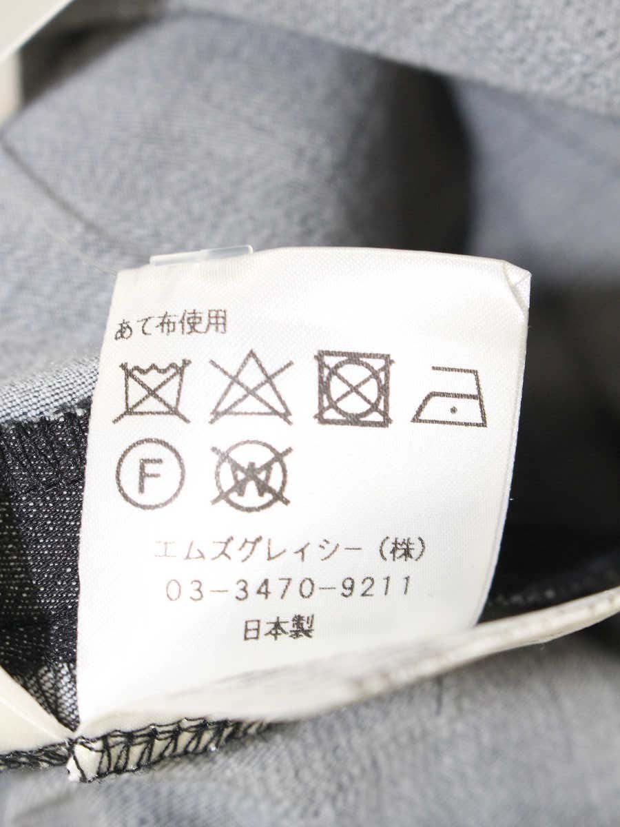 エムズグレイシー 721365 ワンピース 38 ブラック デニム リボン レース ITSAWMNUCPYC 【SALE】