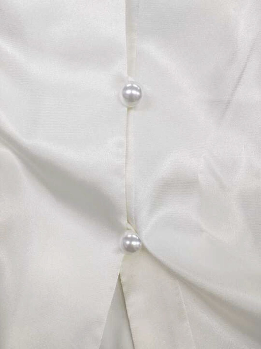 エムズグレイシー 520502 ブラウス 40 アイボリー シャツ フリル ITI64KKI6BU0