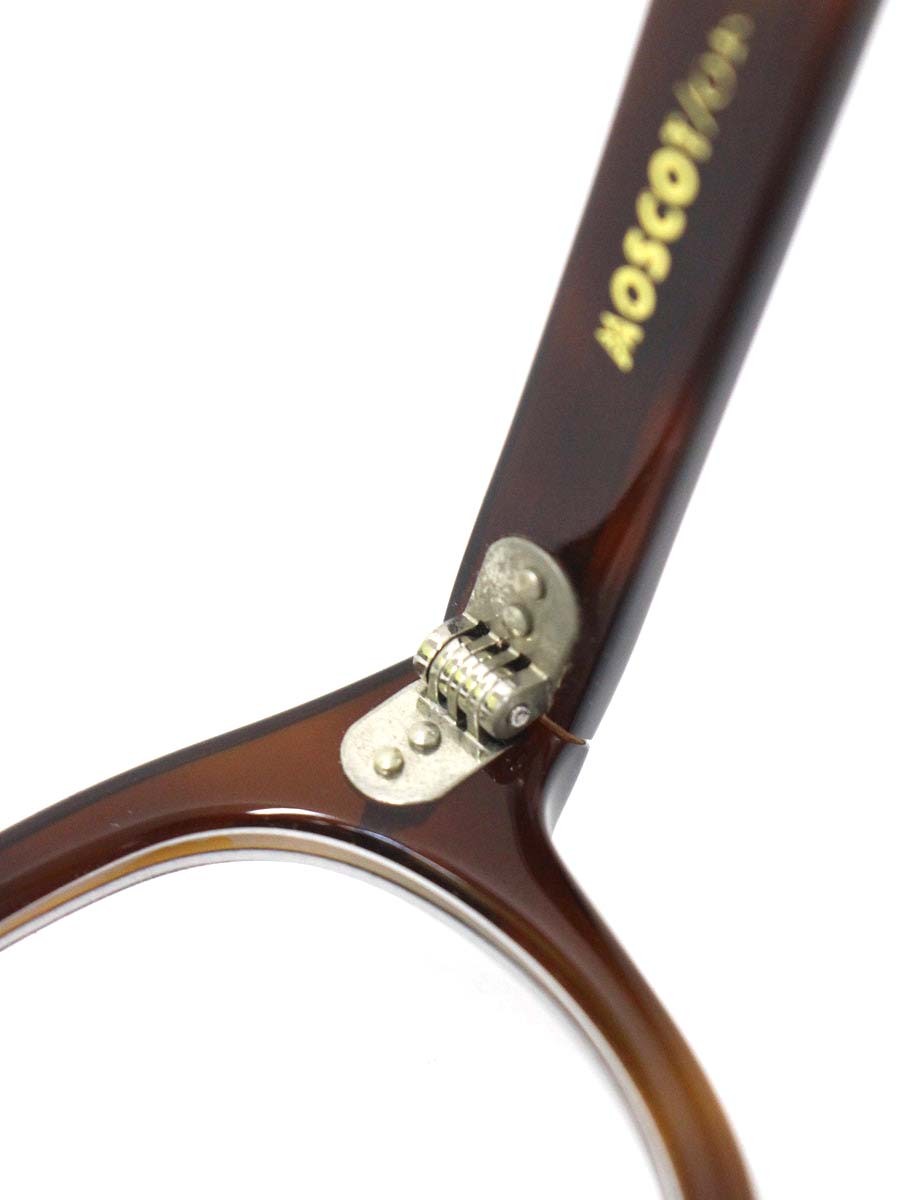 モスコット LEMTOSH メガネ 眼鏡 ブラウン レムトッシュ セルフレーム フルリム ウェリントン クリア ITXW98XF21MP