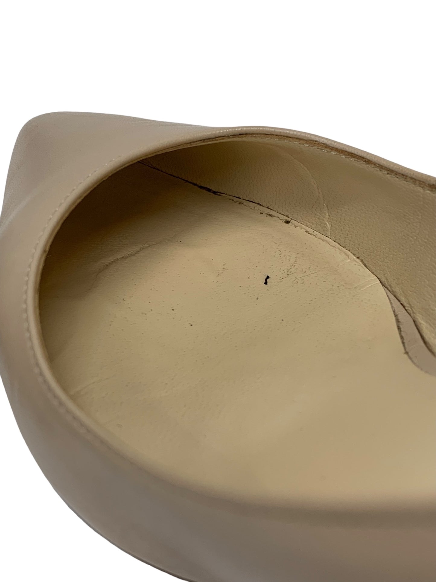 フォクシーブティック 39080 パンプス 36.5 ベージュ レザークリアーヒール ITFMZ67GYGLL