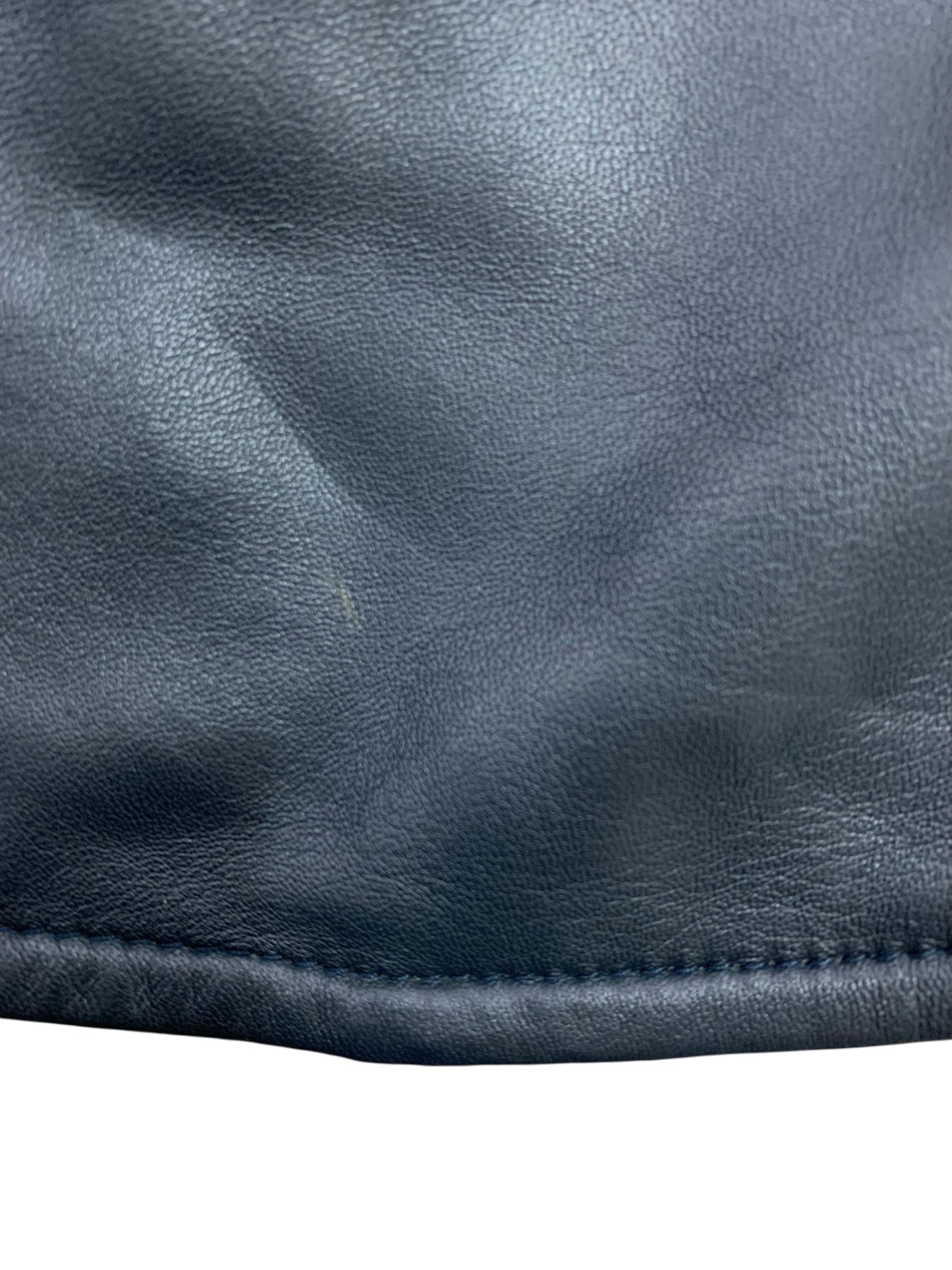 ランバンオンブルー LB-PL-44182 ジャケット 46 ネイビー ジップアップ ラム 羊革 レザー IT9MW72YHP98