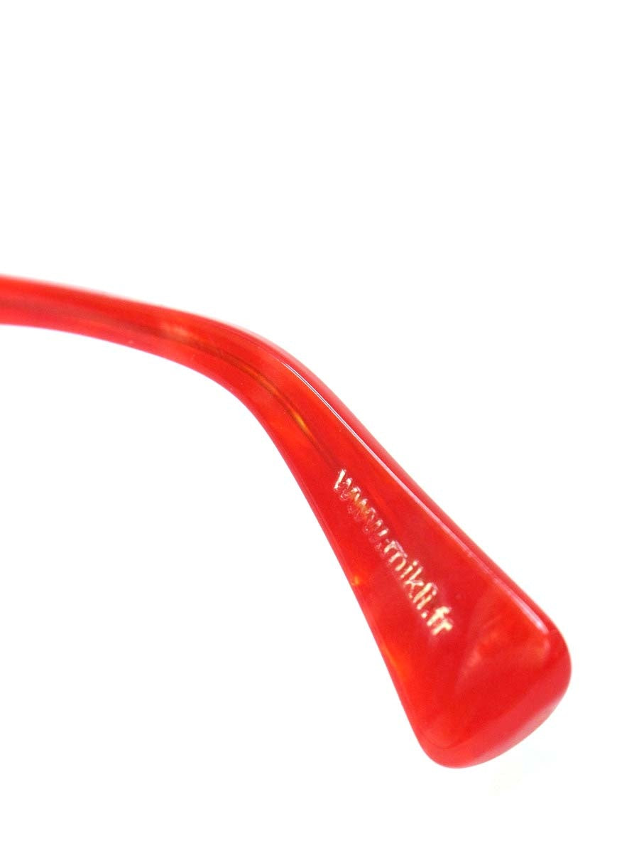 アランミクリ A0507-12 メガネ レッド IT0NQSYZ18JK