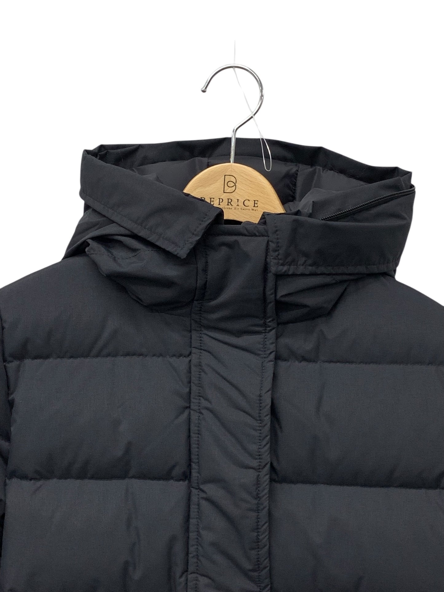 ピレネックス GRENOBLE MAT FUR BEAMS HWM057 ダウンコート 36 ブラック フィンラクーン ITL9H0DSJ49W