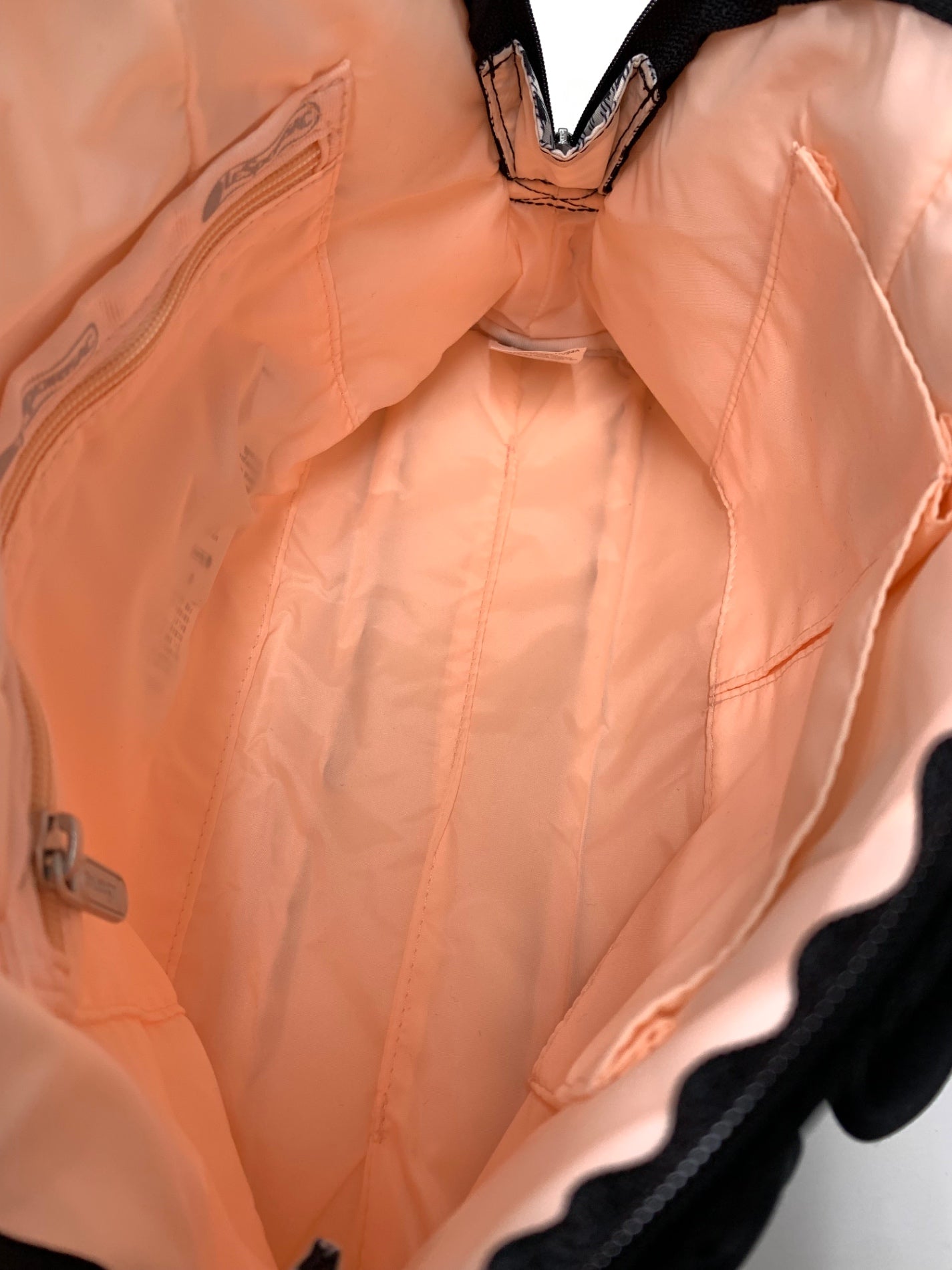 レスポートサック ノワールラッフル 2wayショルダーバッグ ブラック ギンガムチェック フリル ITEE3FFSVCOB