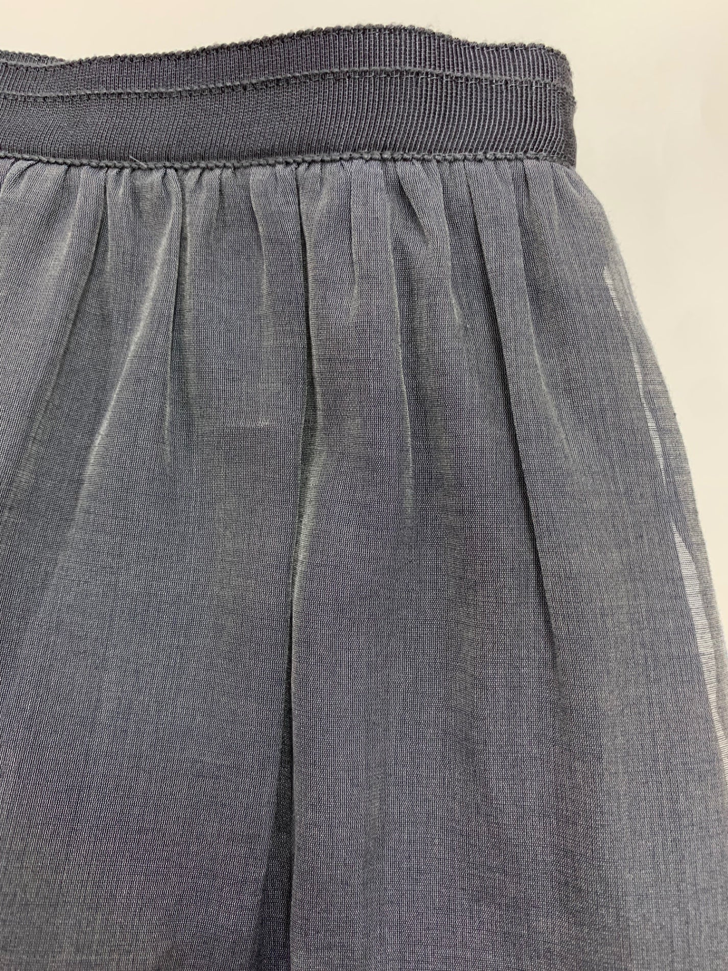 フォクシーブティック Skir Trifle 42558 スカート 38 グレー シルク混 キュプラ ギャザー ITGNPEERNA47