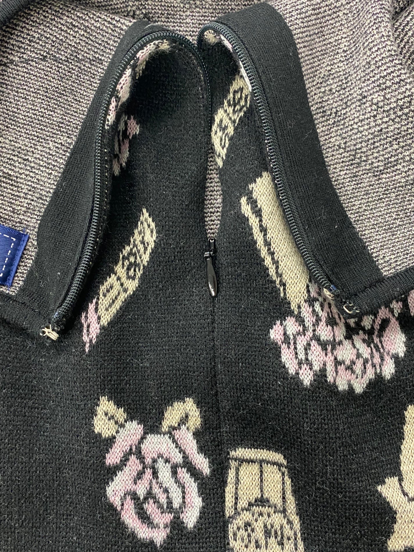 エムズグレイシー Icon Motif Knit One-piece 918567 ワンピース 36 ブラック ニット ITX4CB3XMIKG