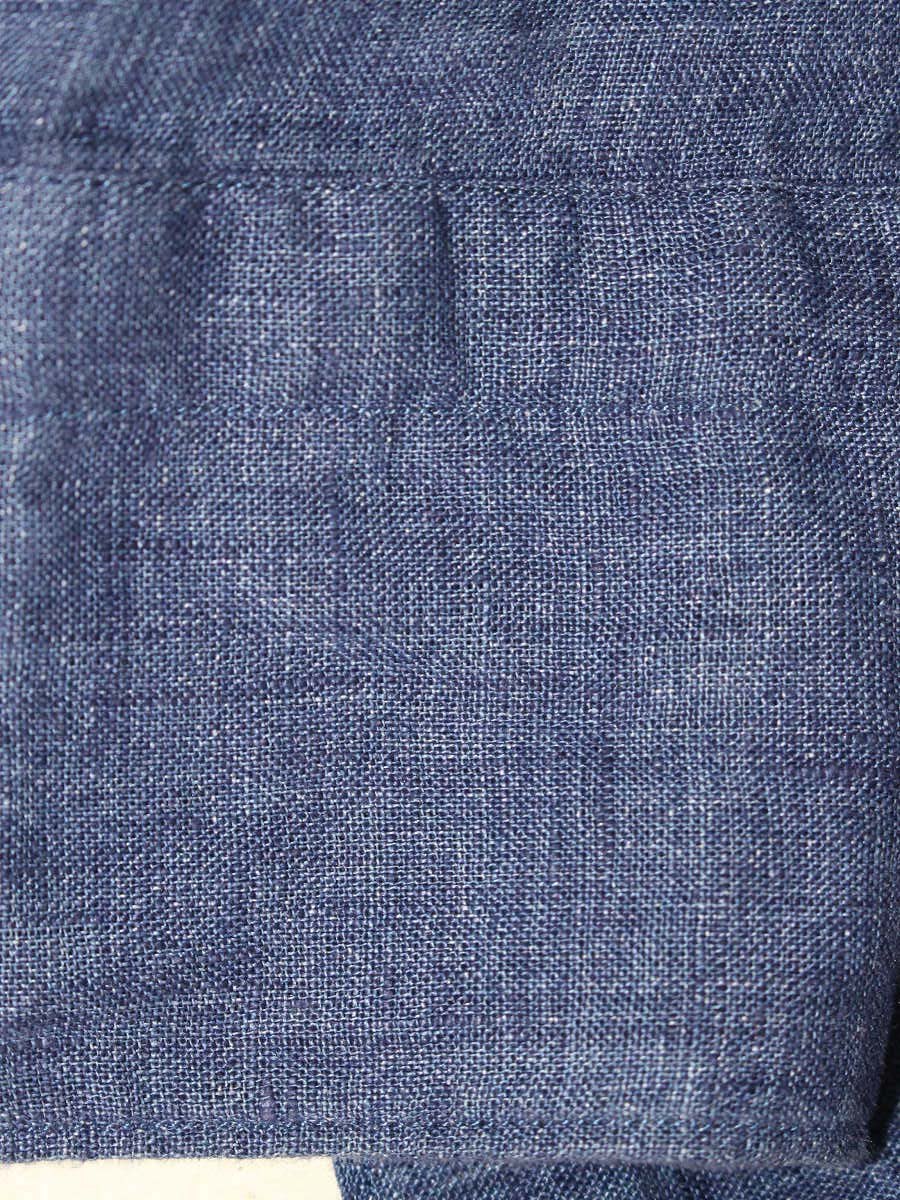 フィナモレ 29021-4 ブラウス M ブルー シャツ リネン 麻 ITPH2DK54EKY