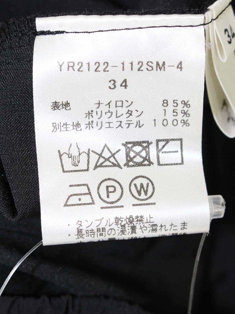 ヨリ YR2122-112SM-4 パンツ 34 ブラック 撥水 ITIX6E7EB8HW