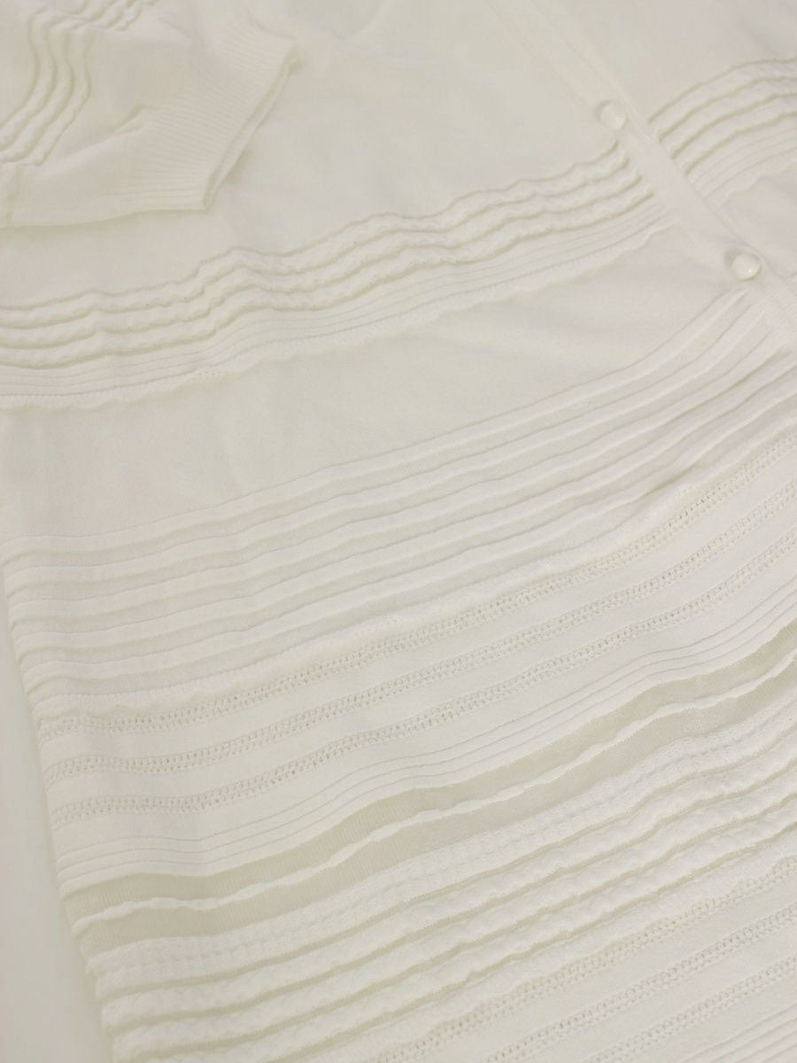 トゥービーシック W5F08-553-02 カーディガン 40 ホワイト ストレッチ ITTZGGNFKJ6C 【SALE】