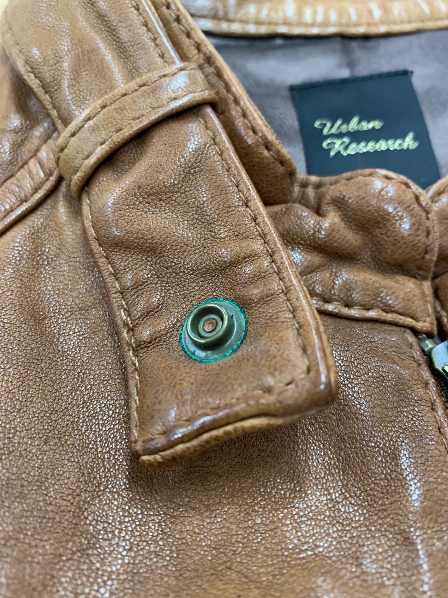 アーバンリサーチ WL08-IH05001 F ブラウン シングルライダース ラムレザー ジャケット ITUT1L590U8O