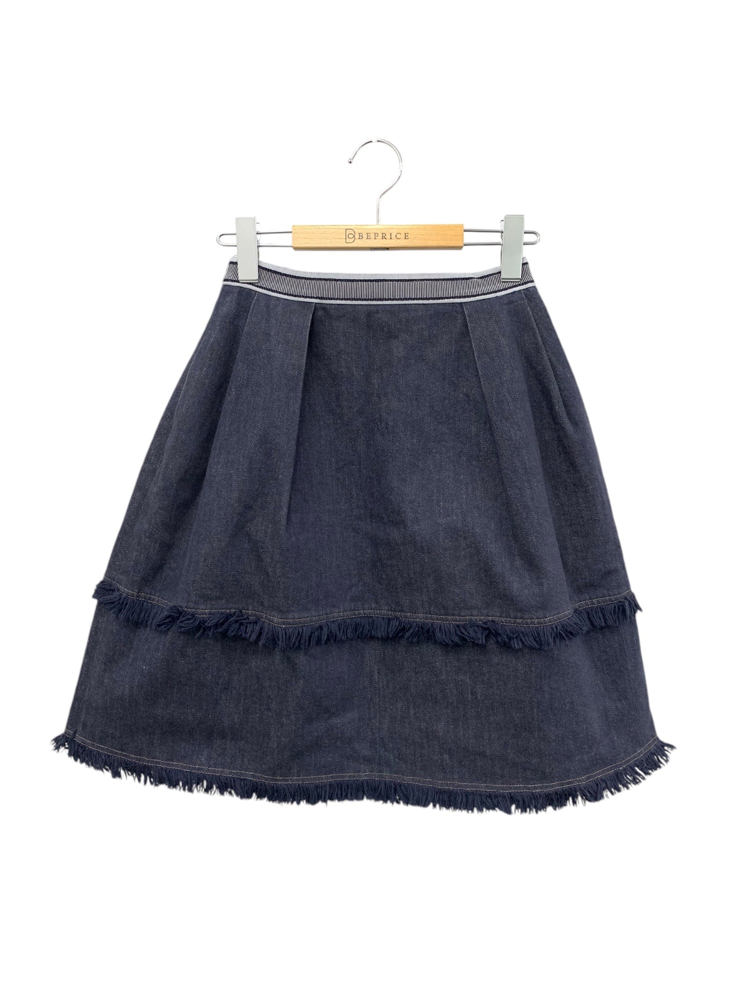 フォクシーブティック Skirt 40915 デニムスカート 38 ネイビー 