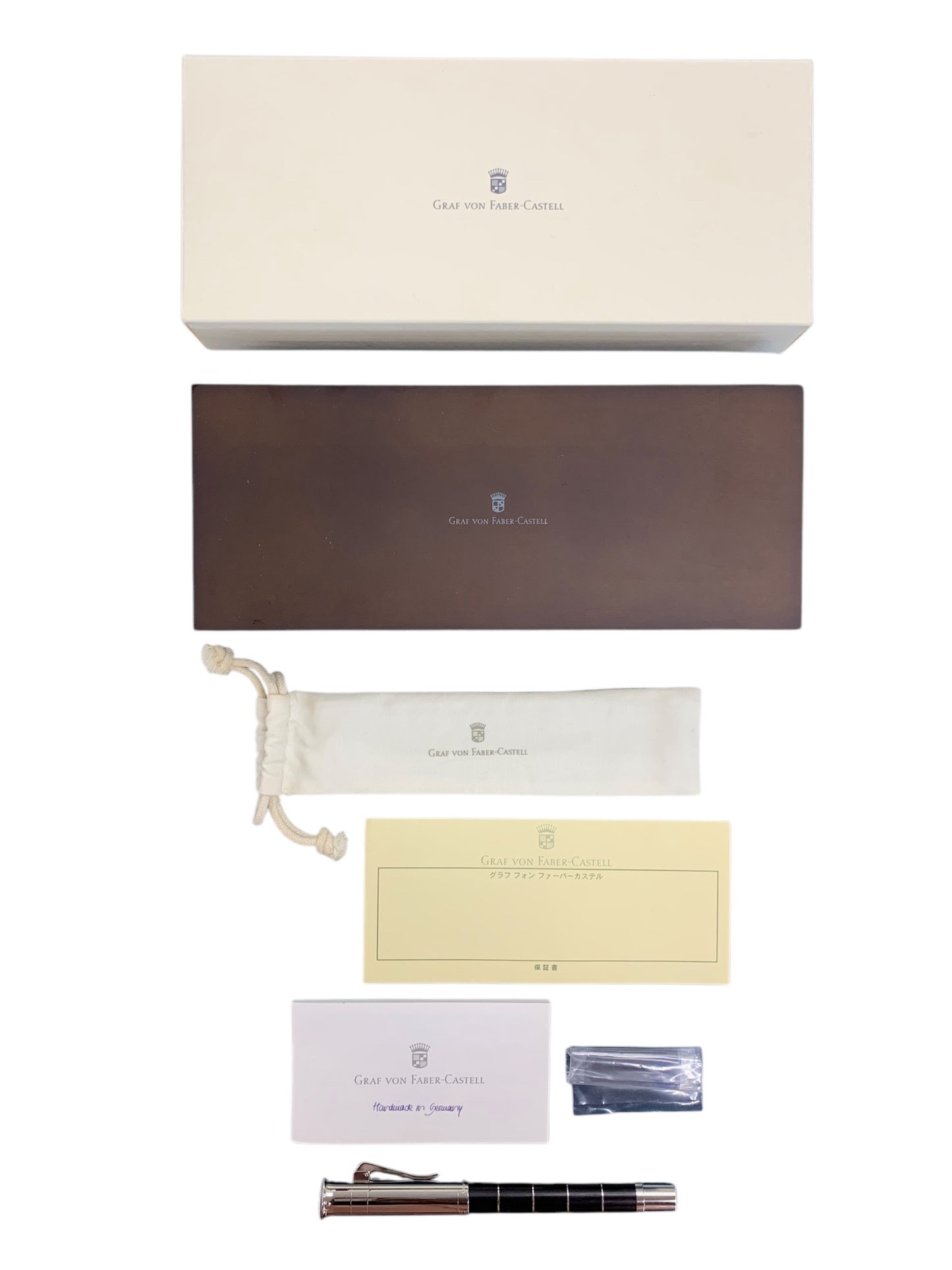 ファーバーカステル クラシック アネロ グラナディラ 万年筆 シルバー 18CT IT7TXKVJHXHW