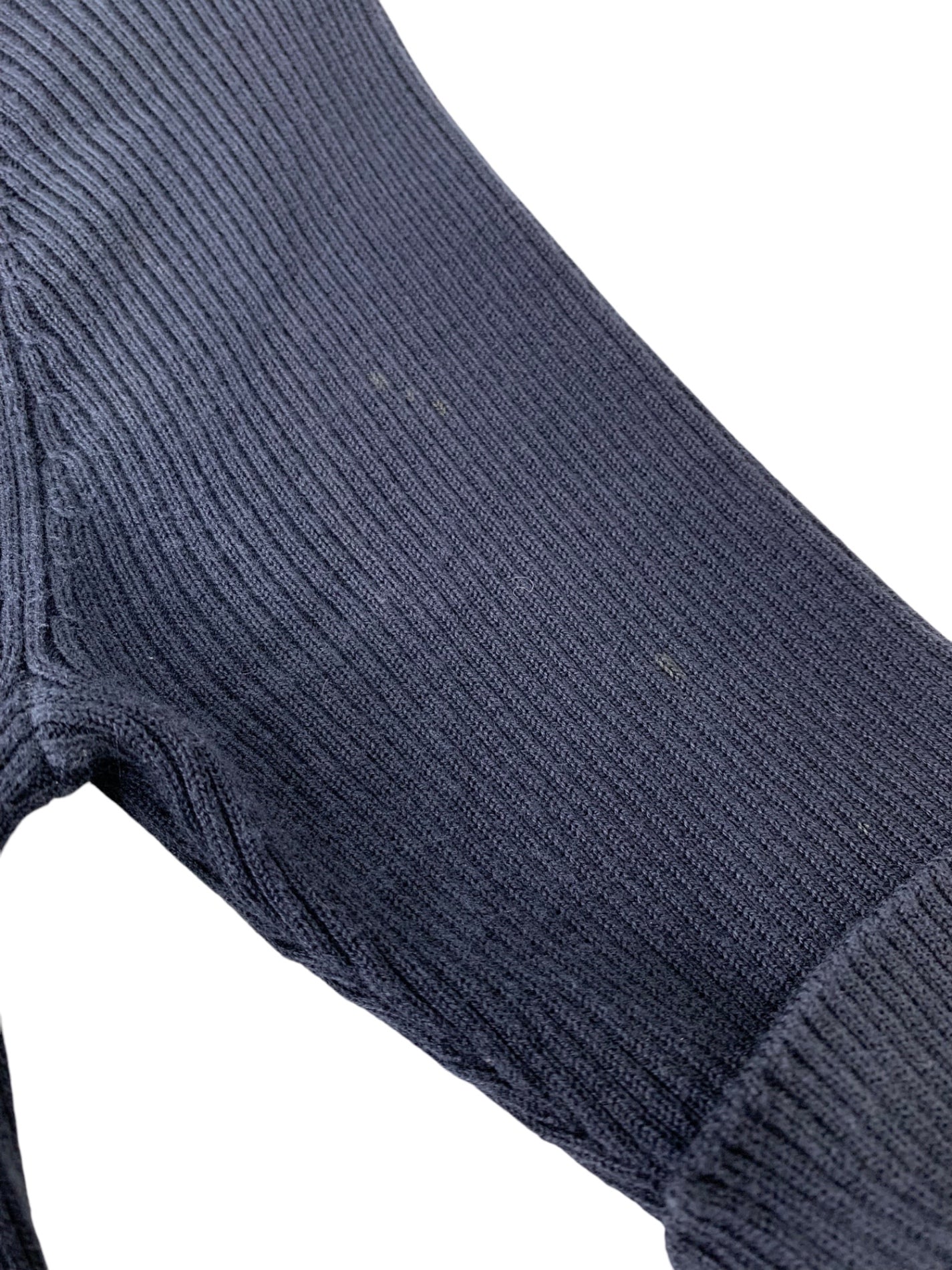 ブルーレーベルクレストブリッジ 55J79-176-29 ワンピース 38 ネイビー 切替 ニット チェック ITWNW2N46GPW