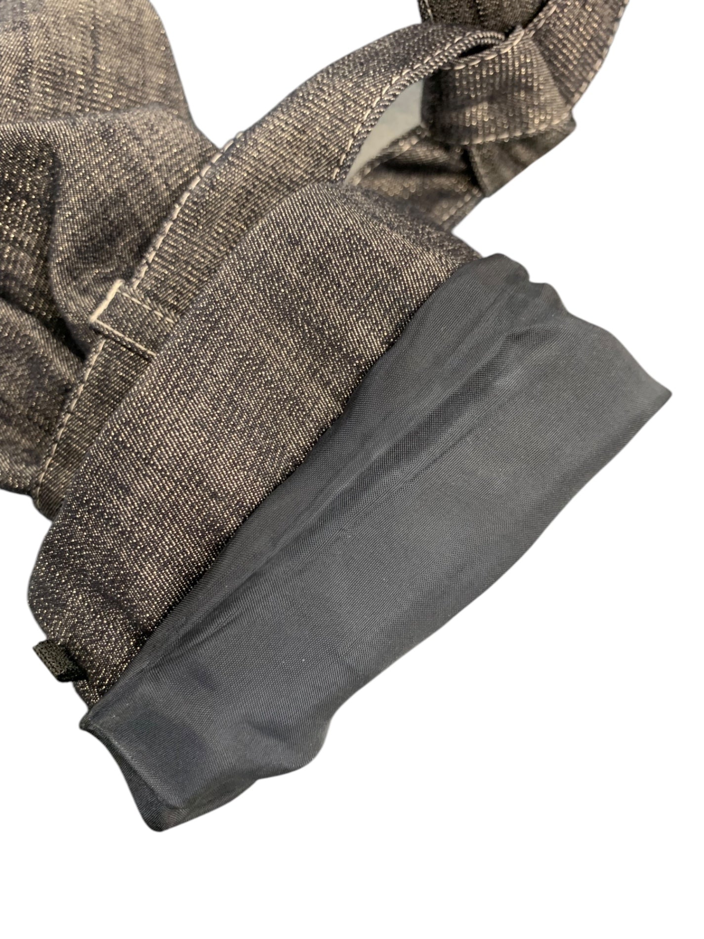 エムズグレイシー 129104 コート 38 ネイビー デニム フリル ウエストベルト付き ITTT7A4KIN6I