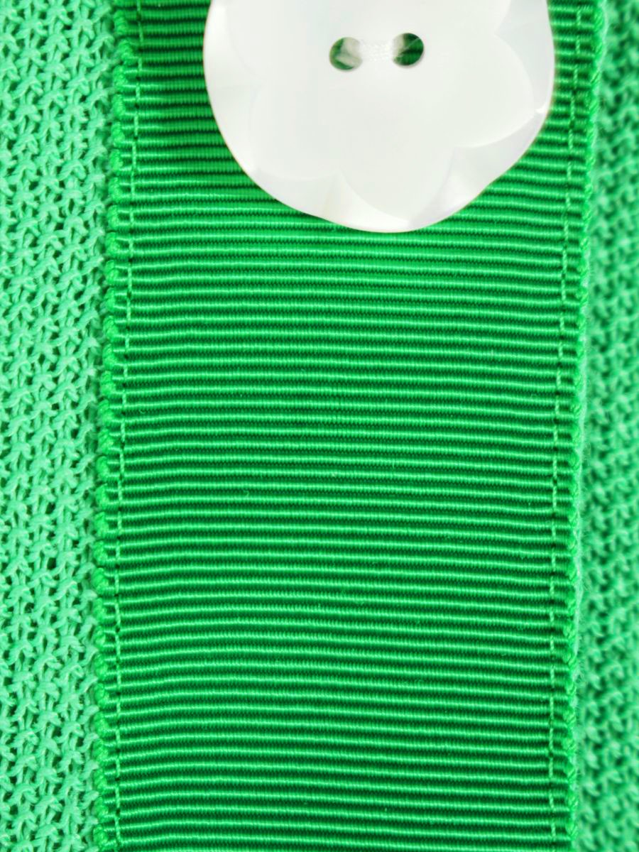 エムズグレイシー 和紙クロス 418303 カーディガン 38 グリーン パフスリーブ ITX3IXYE2CGA