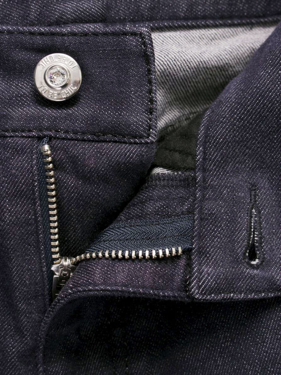 トゥービーシック W5R07-565-29 デニムパンツ 38 ネイビー パールビジュー ITF14Q0IUV7K
