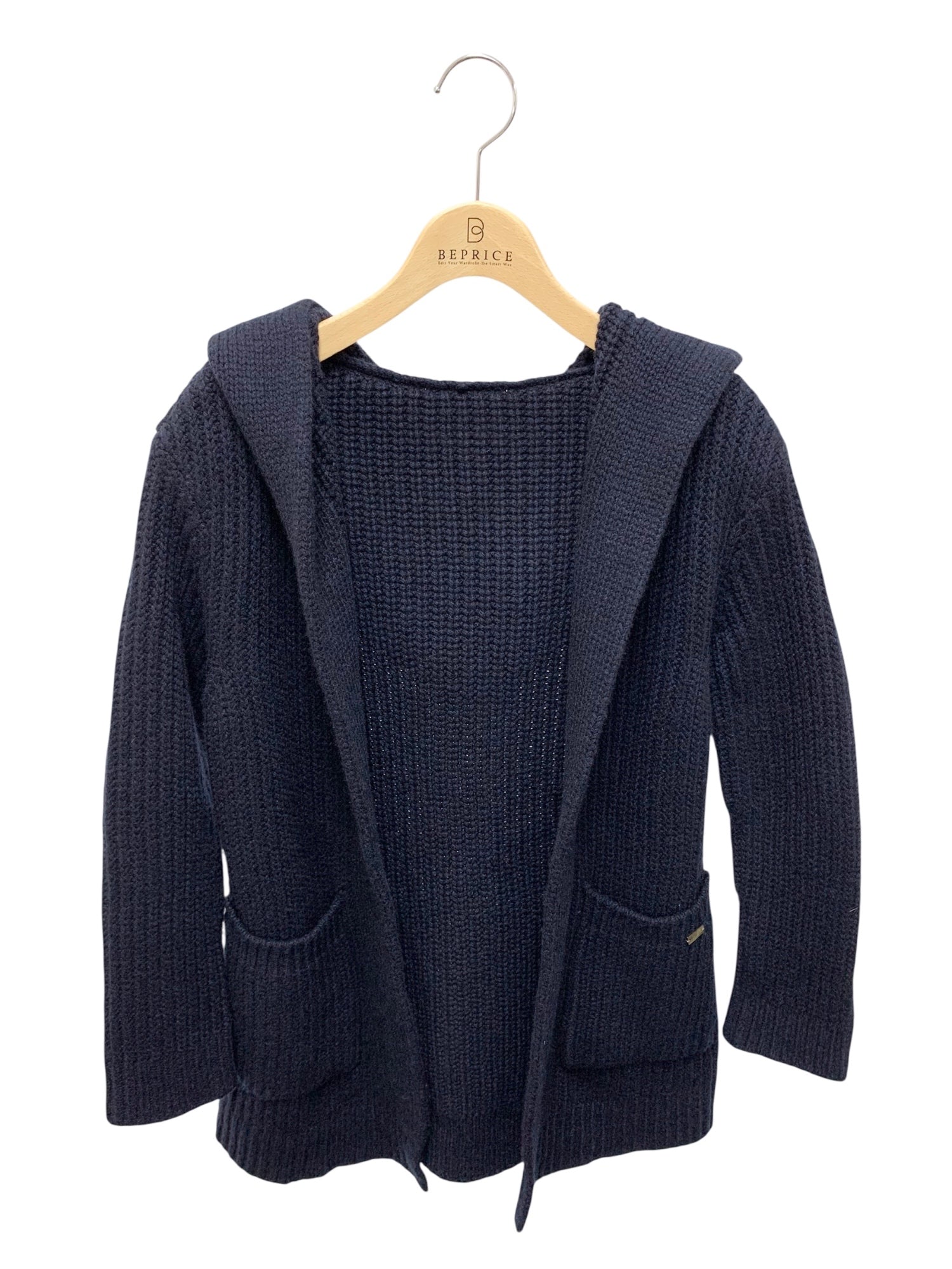 フォクシー 23年 Knit Cardigan Charlize カシミヤ ニット フーディ カーディガン トップス 43958 アイボリー【中古】 フォクシーブティック Knit Cardigan Charlize 43958 フード