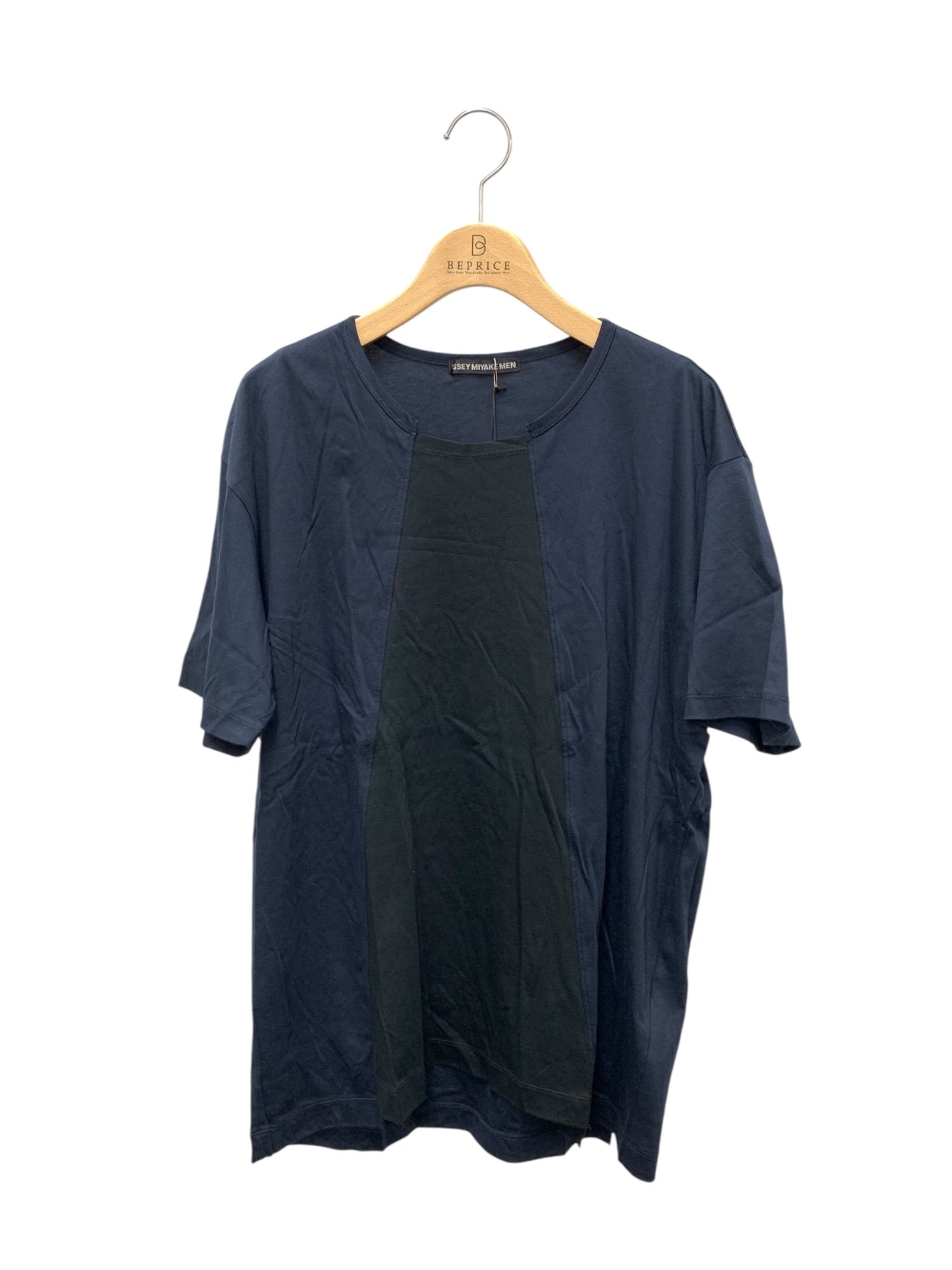 イッセイミヤケメン ME81-JK267 Tシャツ 2 ネイビー バイカラー | 中古