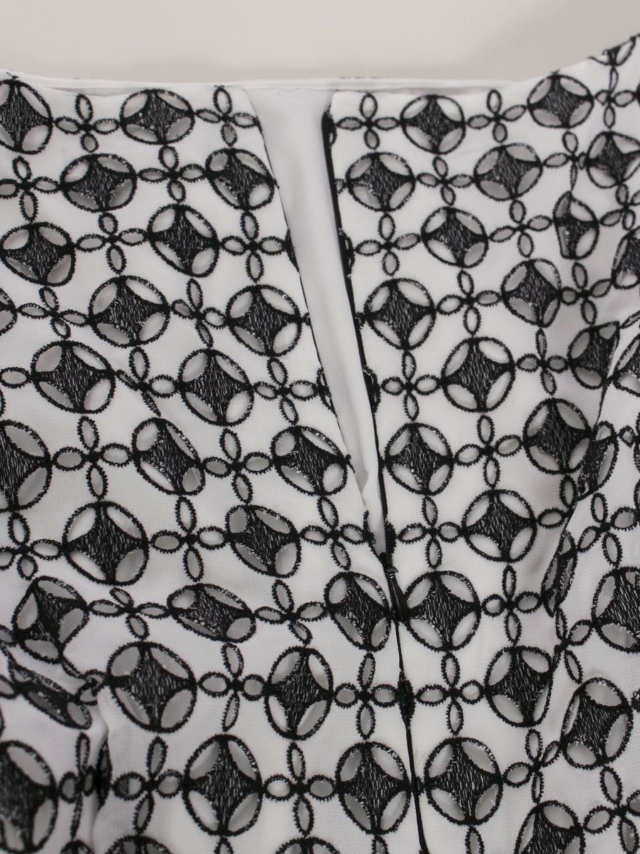 トッカ COPTOHM0340 ワンピース 0 ホワイト/ブラック カットワークフラワー 切替 チュール ITMOKNQWD4VI 【SALE】