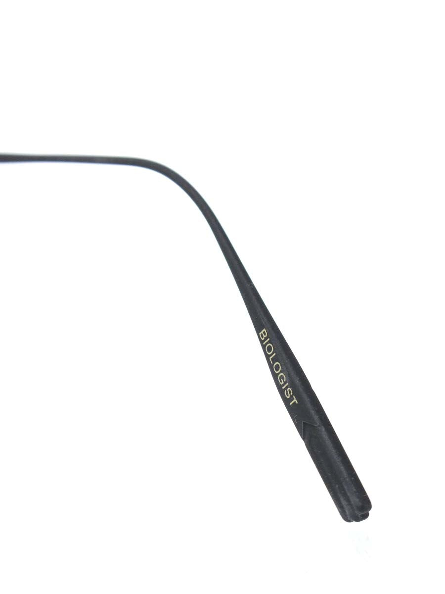 オージーバイオリバーゴールドスミス BIOLOGIST メガネ ブラック ラウンド ハーフリム メタルフレーム ITFWM7PM81BI