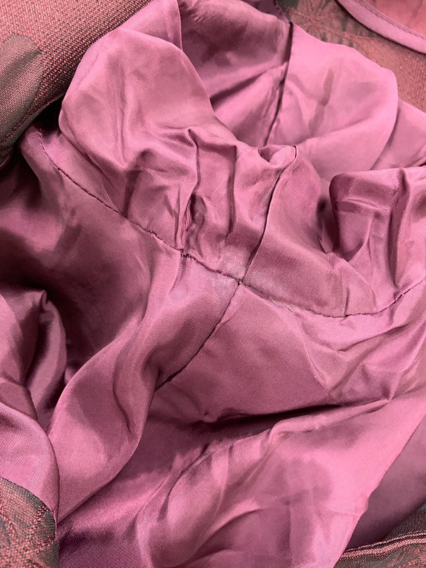 エムズグレイシー 229501 コート 38 ワインレッド 衿付き フラワーモチーフ ITCS3N4H9B0G