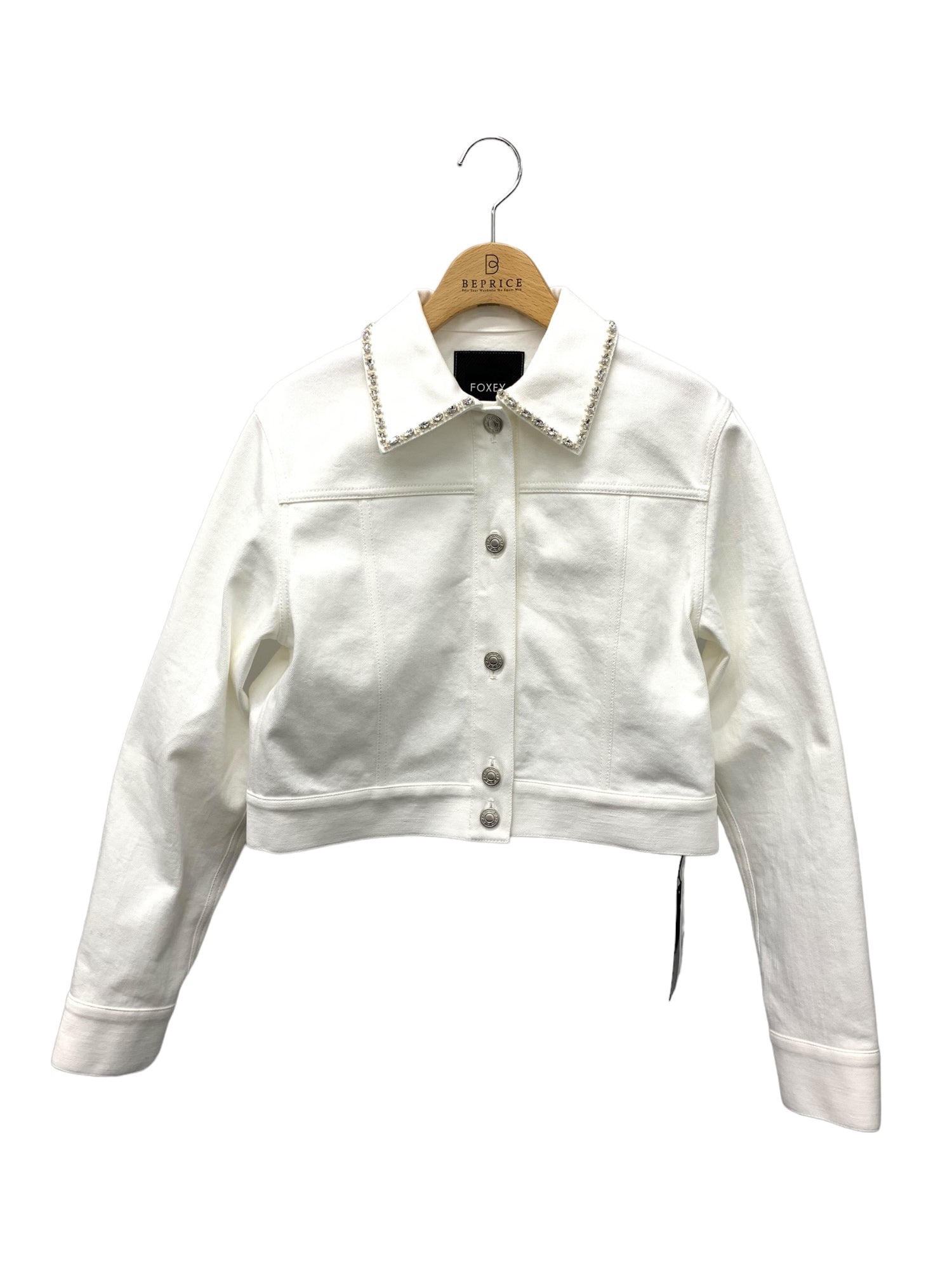 フォクシーニューヨーク デニムジャケット Winston Jacket 44222 38 ホワイト | 中古ブランド品・古着通販ビープライス