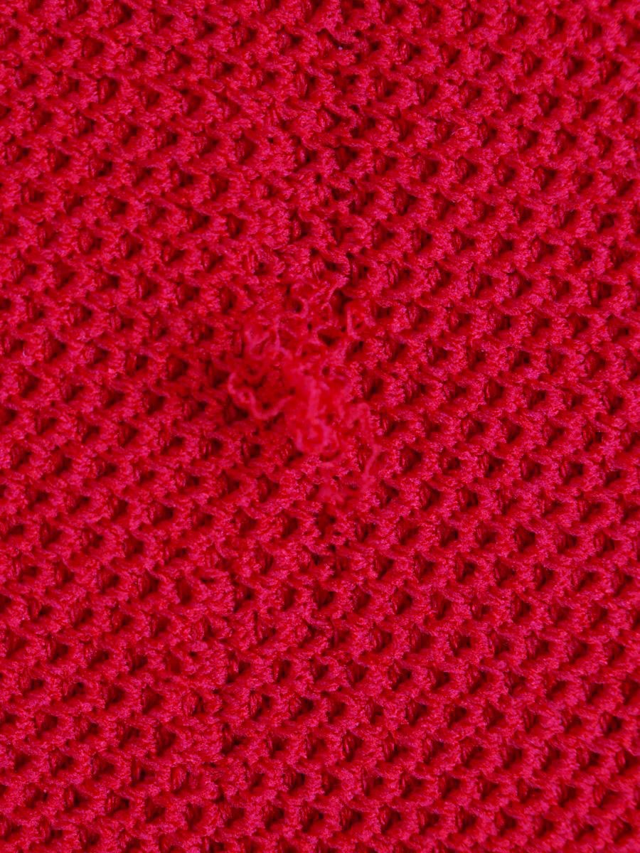 トゥービーシック W5S13-842-17 スカート 40 レッド ニット フレア ITG9VBVRR7O6