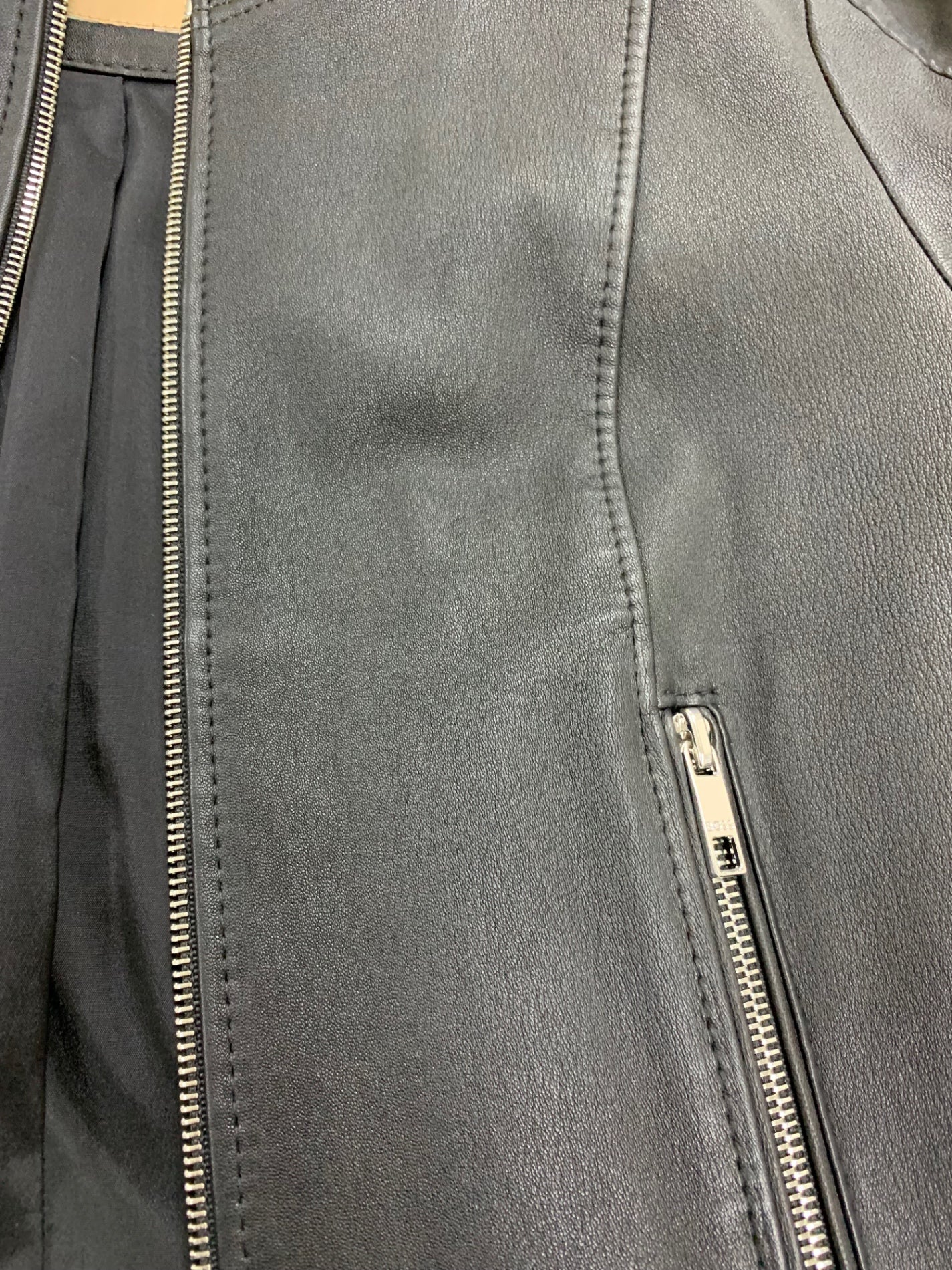 ヒューゴボス BOSS Jacke Sajosa 10236956 レザージャケット 36 ブラック シングルライダース ITLI9MN89Y1W