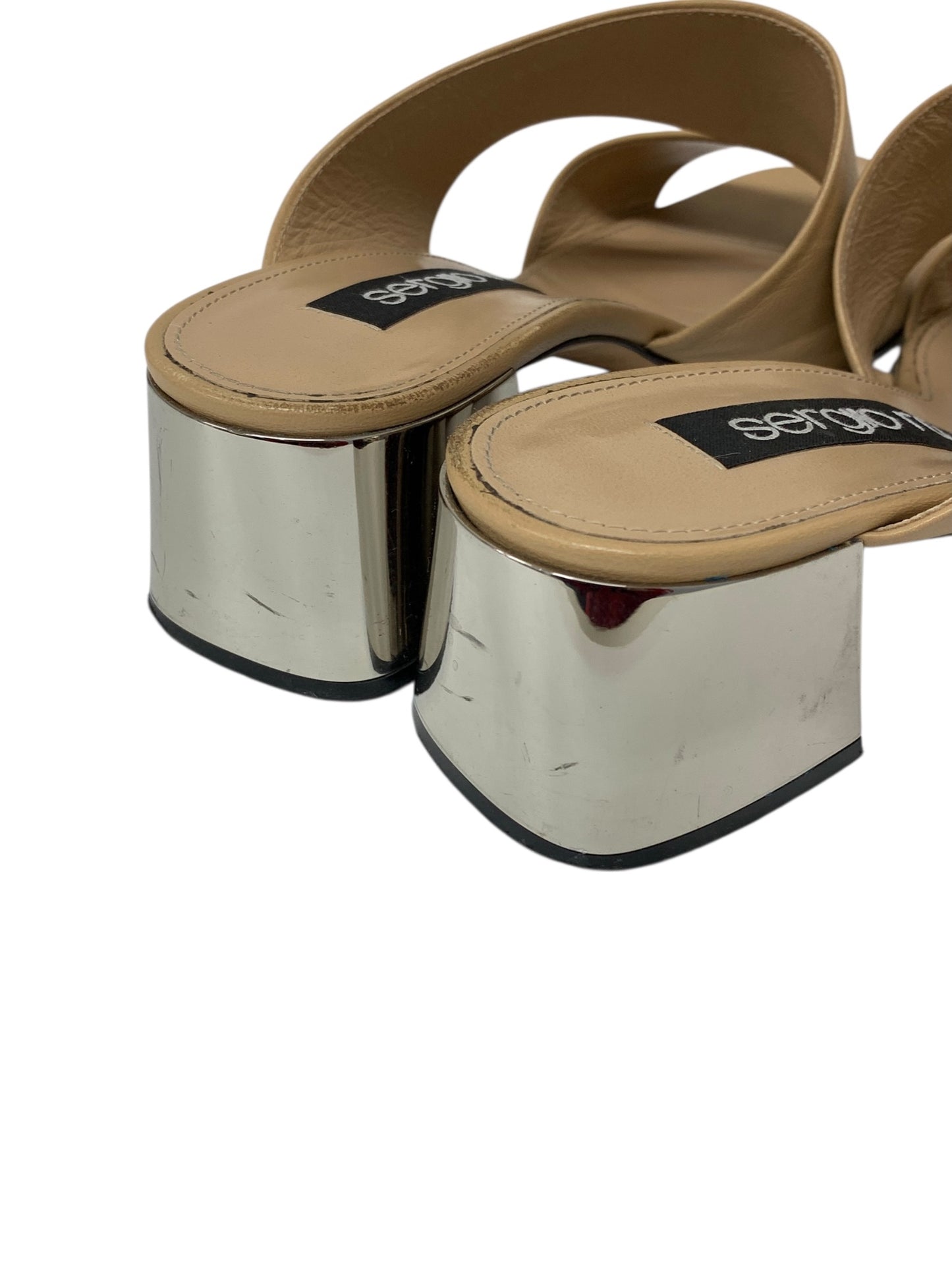 セルジオロッシ A92900 サンダル 36.5 ブラウン レザー スクエアートゥ ITVH2FWYY28I