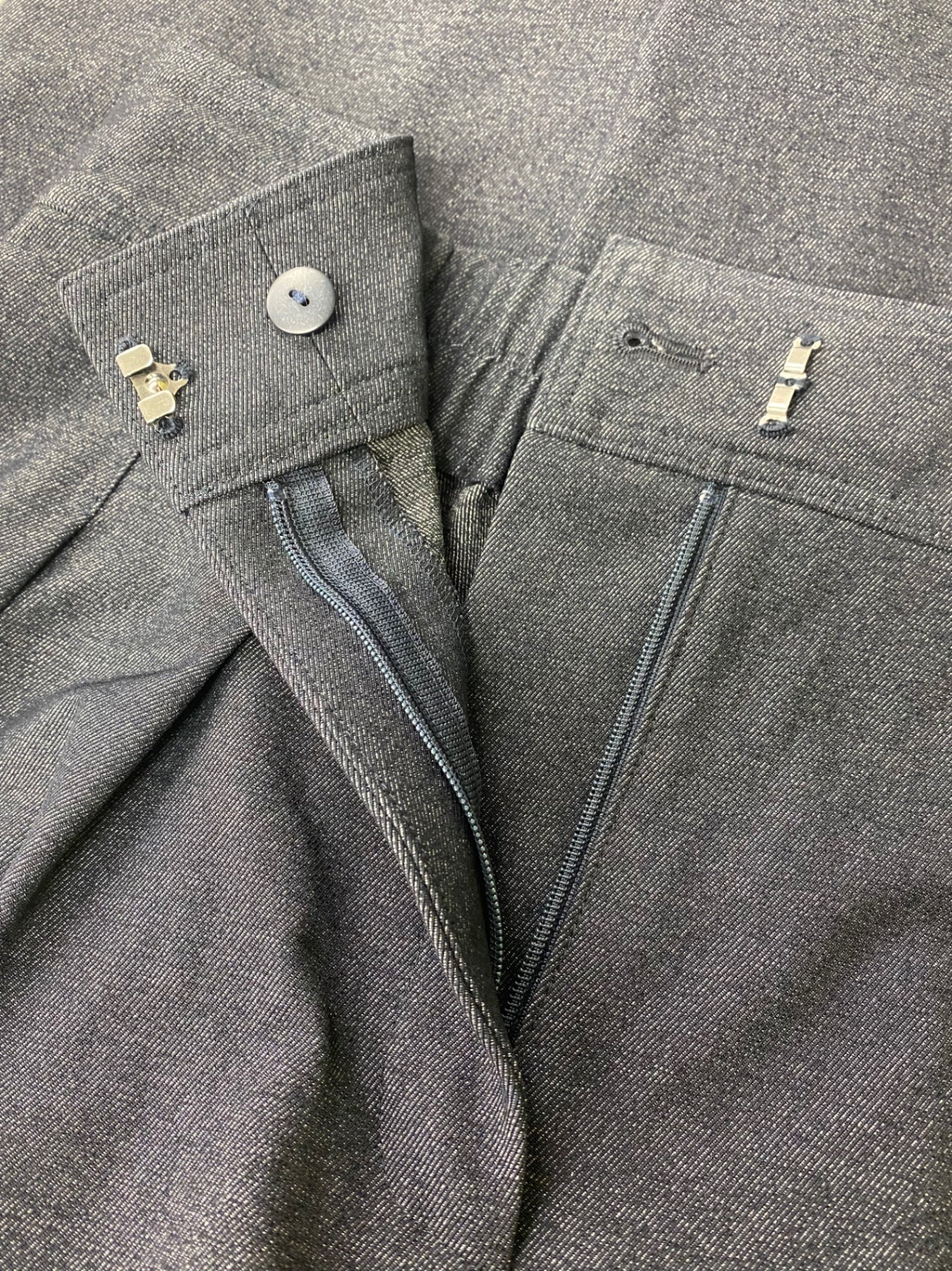 ルネ 5315050 パンツ 36 ネイビー ワイド デニム調 ITT6HGM3YTOG