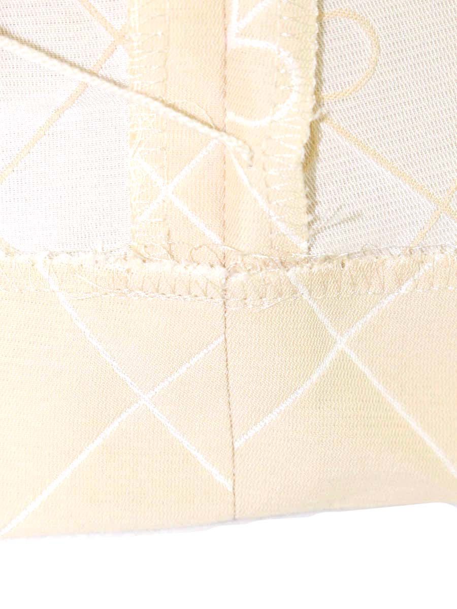 エムズグレイシー 011505 ワンピース 38 ベージュ フラワーモチーフ キルティング IT93I7MED3UO